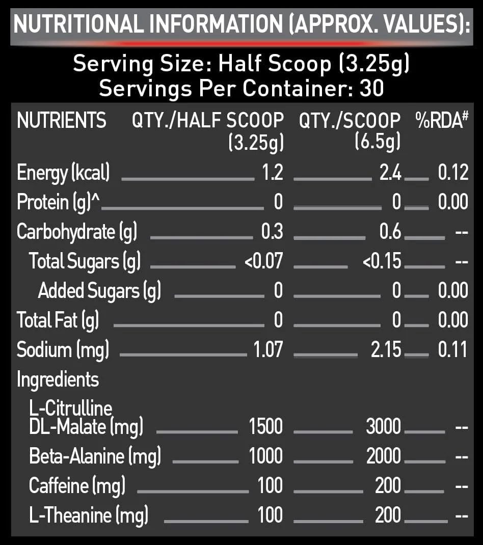 مکمل قبل از تمرین MuscleBlaze 200 Xtreme، 200 میلی گرم کافئین، 200 میلی گرم تیانین، 2000 میلی گرم بتا آلانین، 3000 میلی گرم سیترولین (بری بولت، 100 گرم، 15 سروینگ)، پودر، بسته 1 عددی مکمل قبل از تمرین MuscleBlaze 200 Xtreme، 200 میلی گرم کافئین، 200 میلی گرم تیانین، 2000 میلی گرم بتا آلانین، 3000 میلی گرم سیترولین (بری بولت، 100 گرم، 15 سروینگ)، پودر، بسته 1 عددی