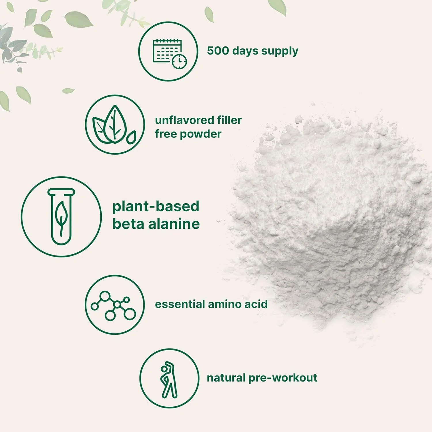 پودر بتا آلانین Micro Ingredients، مکمل بتا آلانین خالص، 1 کیلوگرم (500 روز مصرف)، بدون پرکننده، انرژی آمینو قبل از تمرین، بدون طعم، غیر GMO و مناسب برای گیاهخواران پودر بتا آلانین Micro Ingredients، مکمل بتا آلانین خالص، 1 کیلوگرم (500 روز مصرف)، بدون پرکننده، انرژی آمینو قبل از تمرین، بدون طعم، غیر GMO و مناسب برای گیاهخواران