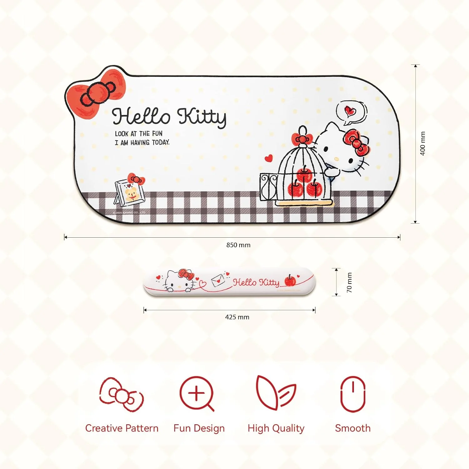 ست پد موس مچی کارتونی Kuitmor، پد میز ضد لغزش و مچ بند فوم حافظه دار برای کیبورد و موس، ایده آل برای بازی یا کار در خانه - HLK ست پد موس مچی کارتونی Kuitmor، پد میز ضد لغزش و مچ بند فوم حافظه دار برای کیبورد و موس، ایده آل برای بازی یا کار در خانه - HLK