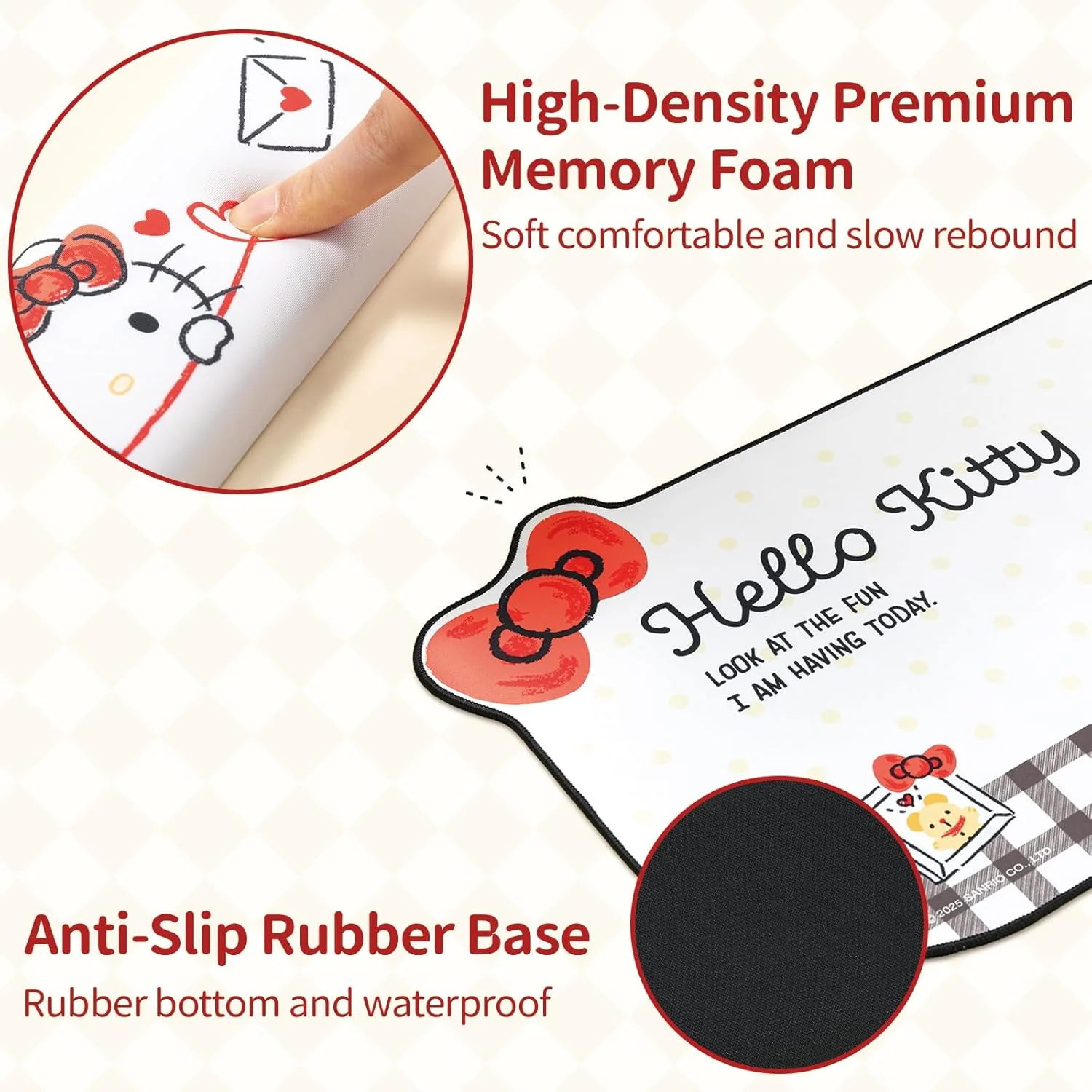 ست پد موس مچی کارتونی Kuitmor، پد میز ضد لغزش و مچ بند فوم حافظه دار برای کیبورد و موس، ایده آل برای بازی یا کار در خانه - HLK ست پد موس مچی کارتونی Kuitmor، پد میز ضد لغزش و مچ بند فوم حافظه دار برای کیبورد و موس، ایده آل برای بازی یا کار در خانه - HLK