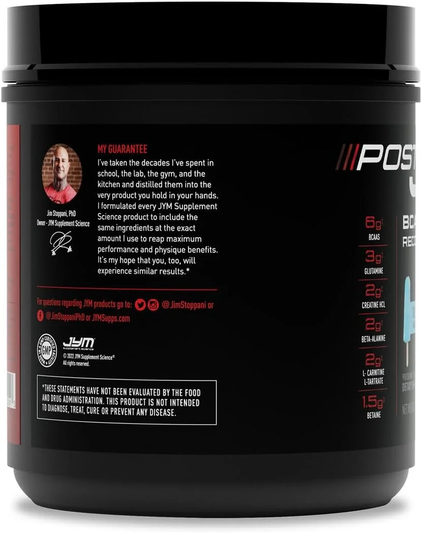 ماتریکس فعال بعد از تمرین JYM Supplement Science Post JYM، بعد از تمرین با BCAA، گلوتامین، کراتین HCL، بتا آلانین و موارد دیگر ماتریکس فعال بعد از تمرین JYM Supplement Science Post JYM، بعد از تمرین با BCAA، گلوتامین، کراتین HCL، بتا آلانین و موارد دیگر