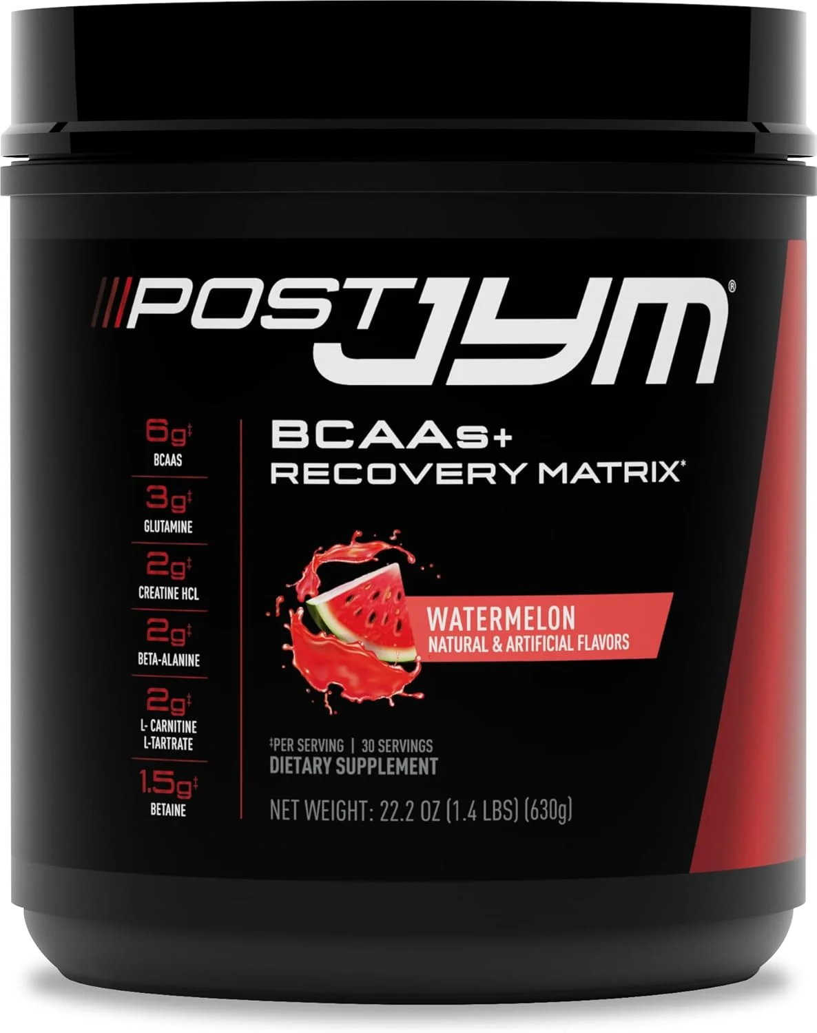 ماتریکس بعد از تمرین JYM Supplement Science - مکمل بعد از تمرین با BCAA، گلوتامین، کراتین HCL، بتا آلانین و موارد دیگر | هندوانه، 30 سروینگ