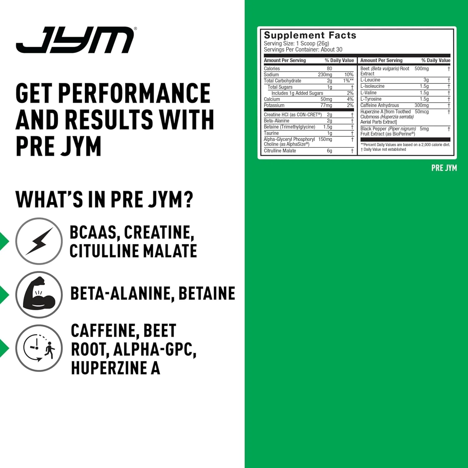 پودر مکمل قبل از تمرین JYM Supplement Science Pre JYM با طعم توت فرنگی کیوی - حاوی BCAA، نوتروپیک ها، کراتین HCI، سیترولین، بتا آلانین، بتائین، تورین، هوپرزین، 30 سروینگ پودر مکمل قبل از تمرین JYM Supplement Science Pre JYM با طعم توت فرنگی کیوی - حاوی BCAA، نوتروپیک ها، کراتین HCI، سیترولین، بتا آلانین، بتائین، تورین، هوپرزین، 30 سروینگ