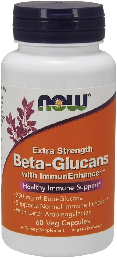 Now Foods، بتا گلوکان، با تقویت کننده ایمنی، قدرت اضافی، 250 میلی گرم، 60 کپسول گیاهی Now Foods، بتا گلوکان، با تقویت کننده ایمنی، قدرت اضافی، 250 میلی گرم، 60 کپسول گیاهی