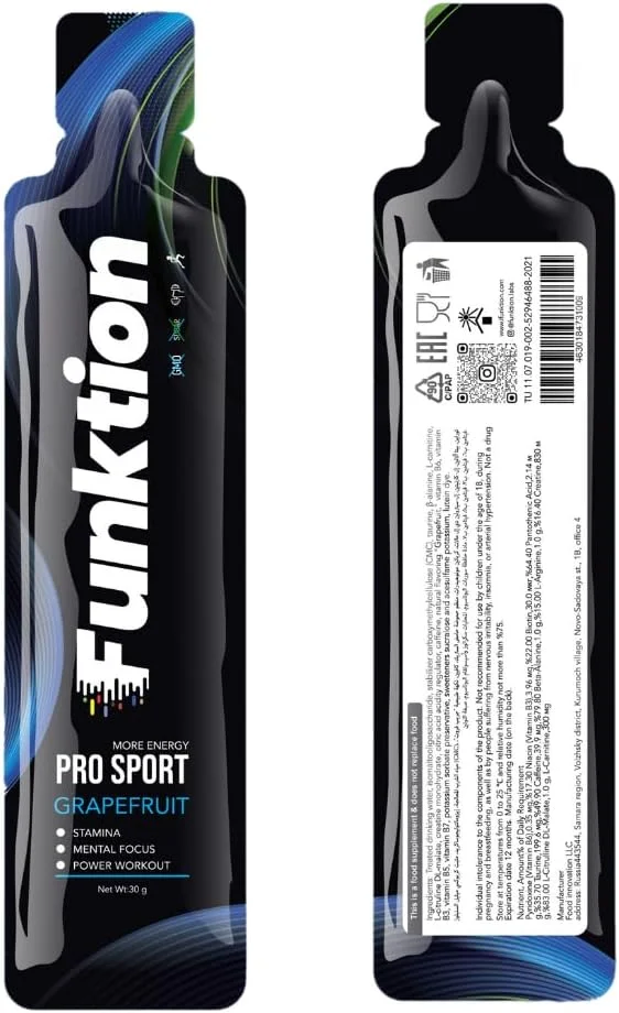 مکمل قبل از تمرین ورزشی Funktion Pro Sport با کراتین مونوهیدرات، ال-کارنیتین، گوارانا، تورین، سیترولین، بتا آلانین، ال-آرژنین، ال-سیترولین دی ال-مالات، ویتامین B مکمل قبل از تمرین ورزشی Funktion Pro Sport با کراتین مونوهیدرات، ال-کارنیتین، گوارانا، تورین، سیترولین، بتا آلانین، ال-آرژنین، ال-سیترولین دی ال-مالات، ویتامین B