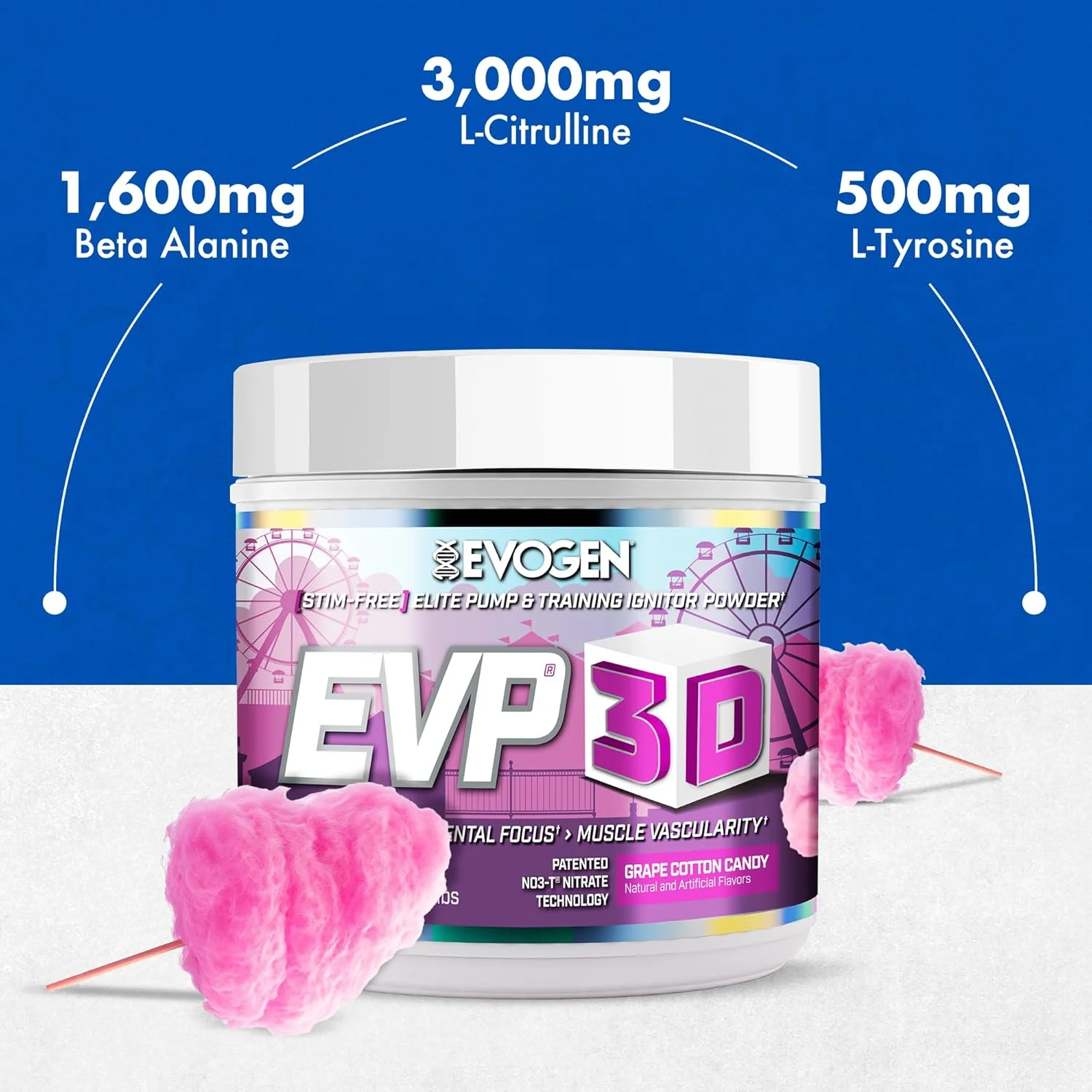 مکمل پمپ قبل از تمرین بدون محرک اووژن نوتریشن EVP 3D | آرژنین نیترات، بتا آلانین، سیترولین، اکسید نیتریک، 40 سروینگ | انگور پشمک مکمل پمپ قبل از تمرین بدون محرک اووژن نوتریشن EVP 3D | آرژنین نیترات، بتا آلانین، سیترولین، اکسید نیتریک، 40 سروینگ | انگور پشمک