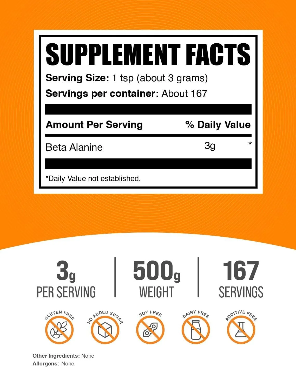 پودر بتا آلانین خالص BulkSupplements