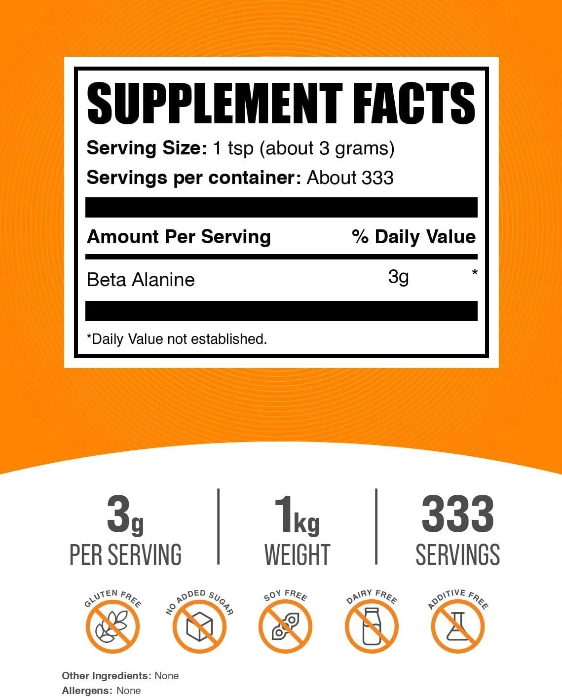 پودر بتا آلانین خالص BulkSupplements پودر بتا آلانین خالص BulkSupplements