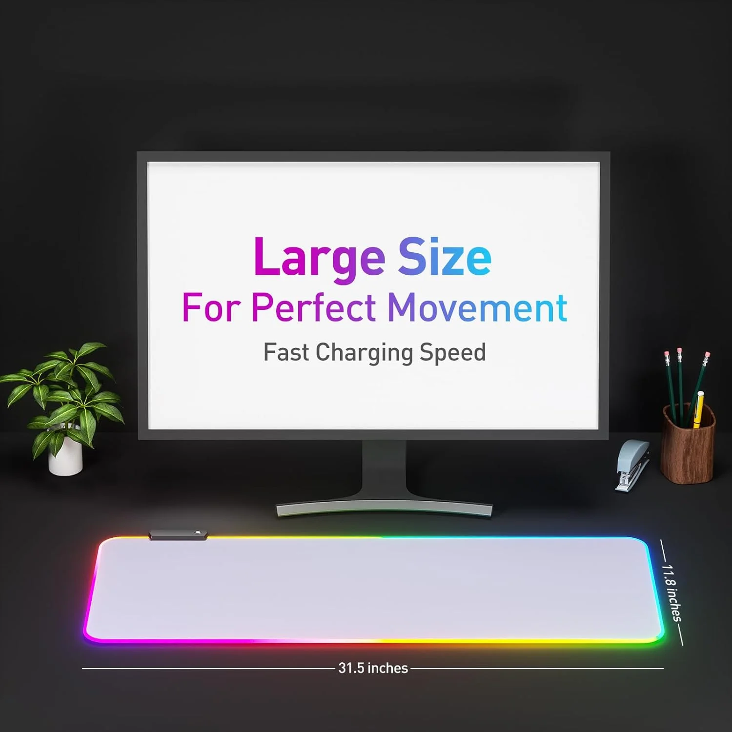 ماوس پد RGB دکتر کچ، ماوس پد LED، ماوس پد بزرگ، پد ماوس LED و بزرگ (سفید) ماوس پد RGB دکتر کچ، ماوس پد LED، ماوس پد بزرگ، پد ماوس LED و بزرگ (سفید)
