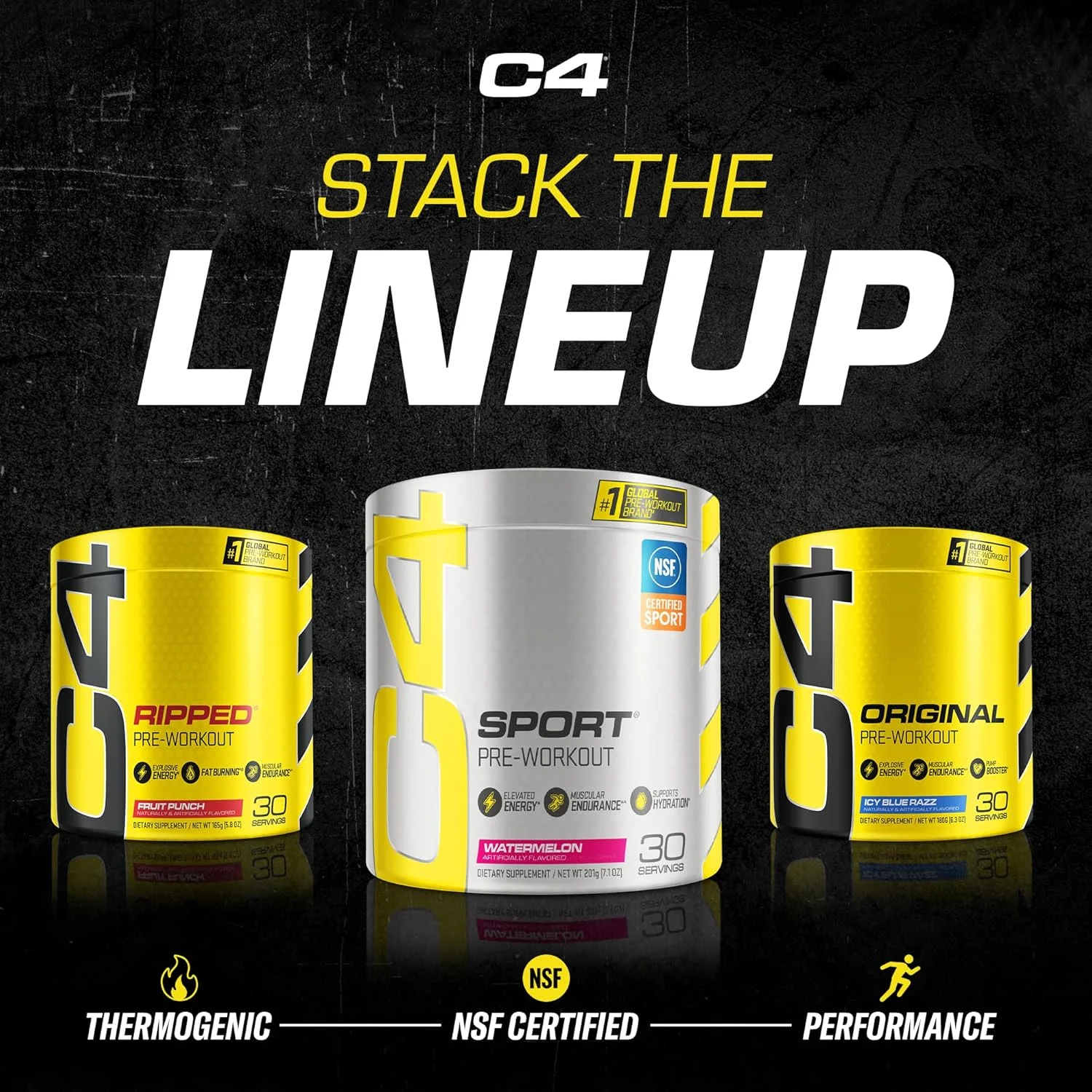پودر مکمل قبل از تمرین سلکور C4 Sport با طعم تمشک آبی - انرژی قبل از تمرین با 3 گرم کراتین مونوهیدرات + 135 میلی گرم کافئین و ترکیب عملکرد بتا آلانین - دارای گواهی NSF برای ورزش | 30 سروینگ پودر مکمل قبل از تمرین سلکور C4 Sport با طعم تمشک آبی - انرژی قبل از تمرین با 3 گرم کراتین مونوهیدرات + 135 میلی گرم کافئین و ترکیب عملکرد بتا آلانین - دارای گواهی NSF برای ورزش | 30 سروینگ