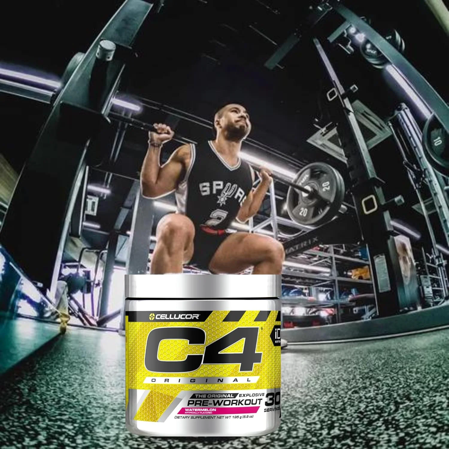 پودر پیش تمرینی Cellucor C4 Original، نوشیدنی بدون قند برای مردان و زنان با 200 میلی گرم کافئین و 2 گرم CarnoSyn Beta-Alanine برای انرژی، تمرکز و پشتیبانی از عملکرد، طعم هندوانه، 30 سروینگ پودر پیش تمرینی Cellucor C4 Original، نوشیدنی بدون قند برای مردان و زنان با 200 میلی گرم کافئین و 2 گرم CarnoSyn Beta-Alanine برای انرژی، تمرکز و پشتیبانی از عملکرد، طعم هندوانه، 30 سروینگ