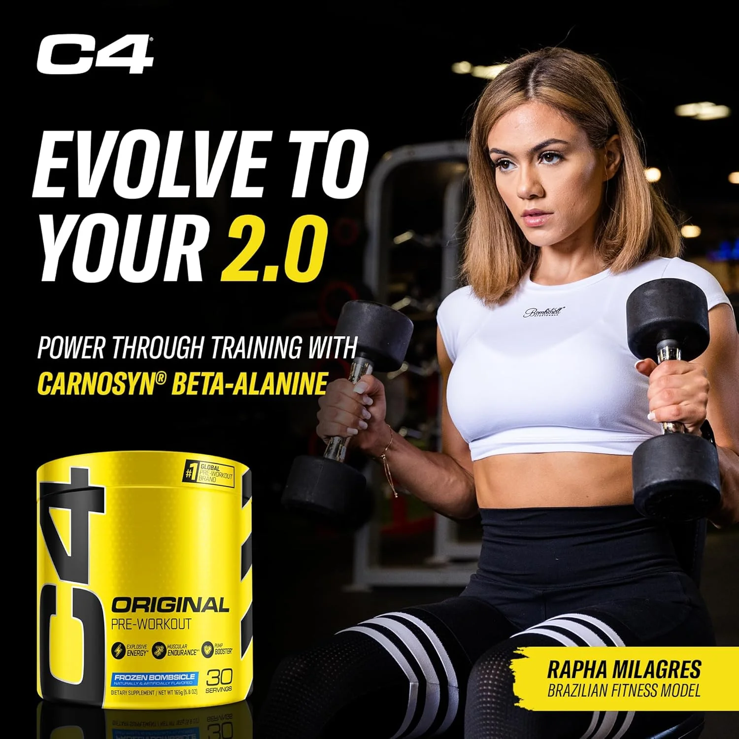 پودر مکمل قبل از تمرین Cellucor C4 Original با طعم Frozen Bombsicle، بدون شکر، انرژی زا برای مردان و زنان، 150 میلی گرم کافئین + بتا آلانین + کراتین - 30 سروینگ (بسته بندی ممکن است متفاوت باشد) پودر مکمل قبل از تمرین Cellucor C4 Original با طعم Frozen Bombsicle، بدون شکر، انرژی زا برای مردان و زنان، 150 میلی گرم کافئین + بتا آلانین + کراتین - 30 سروینگ (بسته بندی ممکن است متفاوت باشد)