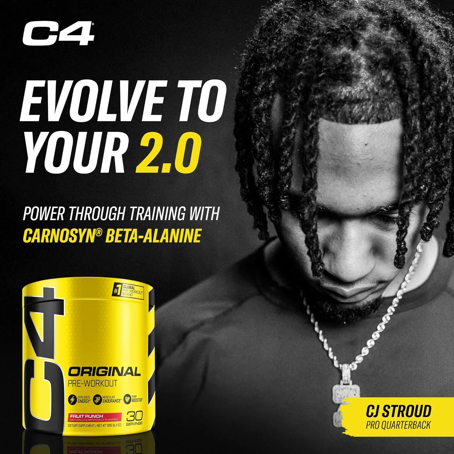پودر مکمل قبل از تمرین انرژی زا Cellucor C4 برای مردان و زنان - پانچ میوه - 30 سروینگ (بسته بندی ممکن است متفاوت باشد) پودر مکمل قبل از تمرین انرژی زا Cellucor C4 برای مردان و زنان - پانچ میوه - 30 سروینگ (بسته بندی ممکن است متفاوت باشد)