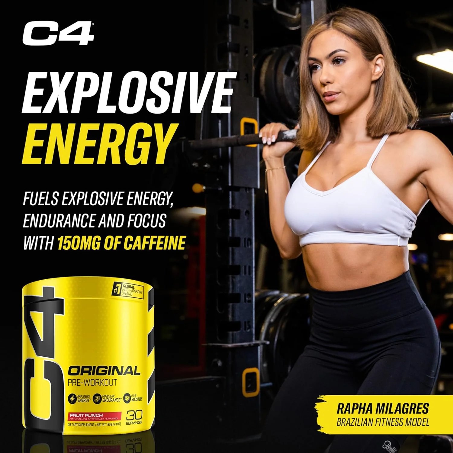 پودر مکمل قبل از تمرین انرژی زا Cellucor C4 برای مردان و زنان - پانچ میوه - 30 سروینگ (بسته بندی ممکن است متفاوت باشد) پودر مکمل قبل از تمرین انرژی زا Cellucor C4 برای مردان و زنان - پانچ میوه - 30 سروینگ (بسته بندی ممکن است متفاوت باشد)