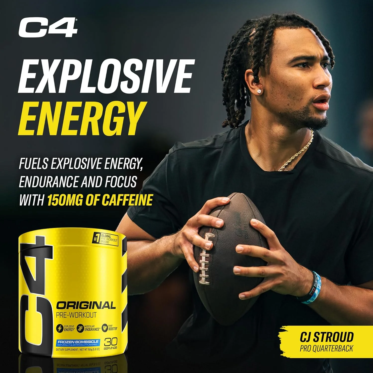 پودر مکمل قبل از تمرین Cellucor C4 Original با طعم Frozen Bombsicle، بدون شکر، انرژی زا برای مردان و زنان، 150 میلی گرم کافئین + بتا آلانین + کراتین - 30 سروینگ (بسته بندی ممکن است متفاوت باشد) پودر مکمل قبل از تمرین Cellucor C4 Original با طعم Frozen Bombsicle، بدون شکر، انرژی زا برای مردان و زنان، 150 میلی گرم کافئین + بتا آلانین + کراتین - 30 سروینگ (بسته بندی ممکن است متفاوت باشد)