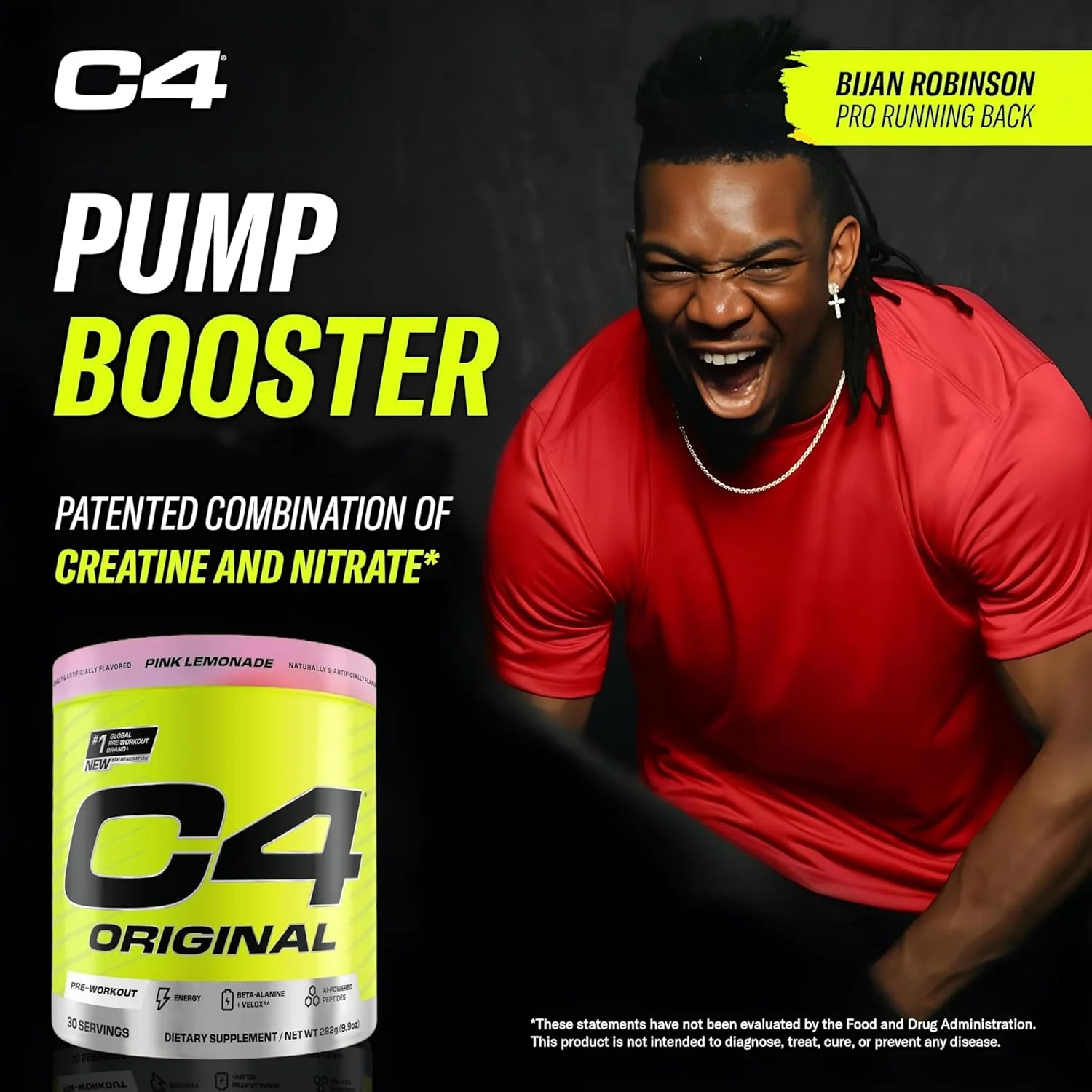 پودر انرژی زا قبل از تمرین C4 Original Cellucor برای مردان و زنان - با کراتین، کافئین، تقویت کننده اکسید نیتریک، سیترولین و بتا آلانین - لیموناد صورتی - 30 سروینگ (بسته بندی ممکن است متفاوت باشد) پودر انرژی زا قبل از تمرین C4 Original Cellucor برای مردان و زنان - با کراتین، کافئین، تقویت کننده اکسید نیتریک، سیترولین و بتا آلانین - لیموناد صورتی - 30 سروینگ (بسته بندی ممکن است متفاوت باشد)