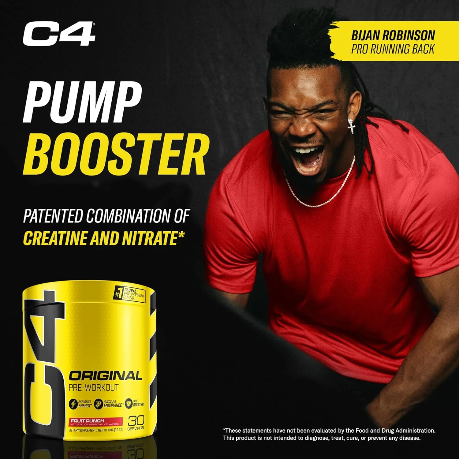 پودر مکمل قبل از تمرین انرژی زا Cellucor C4 برای مردان و زنان - پانچ میوه - 30 سروینگ (بسته بندی ممکن است متفاوت باشد) پودر مکمل قبل از تمرین انرژی زا Cellucor C4 برای مردان و زنان - پانچ میوه - 30 سروینگ (بسته بندی ممکن است متفاوت باشد)