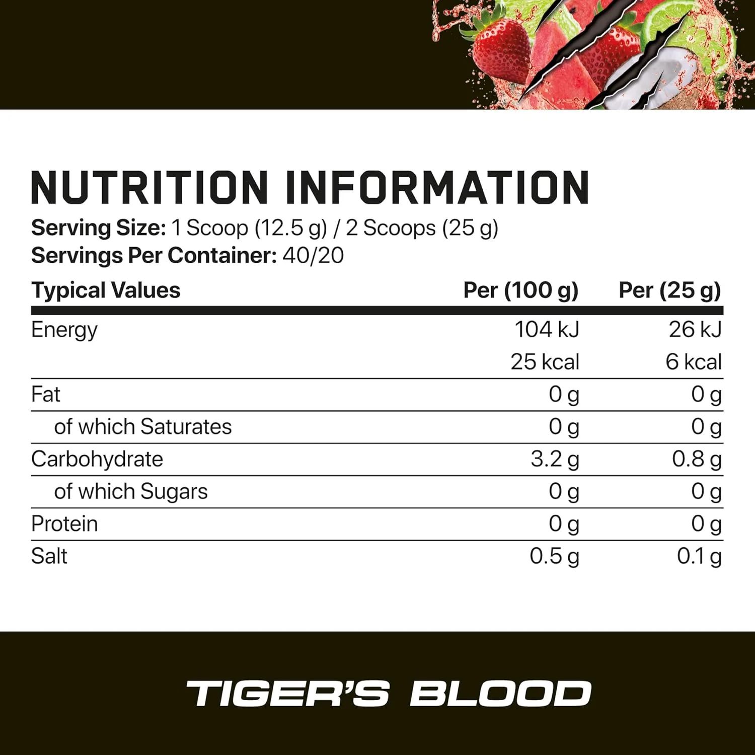 مکمل پمپ قبل از تمرین ABE Applied Nutrition - پودر پمپ قبل از تمرین بدون محرک All Black Everything | پمپ، انرژی و قدرت با سیترولین، کراتین، بتا آلانین (500 گرم - 40 سروینگ) (Tigers Blood) مکمل پمپ قبل از تمرین ABE Applied Nutrition - پودر پمپ قبل از تمرین بدون محرک All Black Everything | پمپ، انرژی و قدرت با سیترولین، کراتین، بتا آلانین (500 گرم - 40 سروینگ) (Tigers Blood)