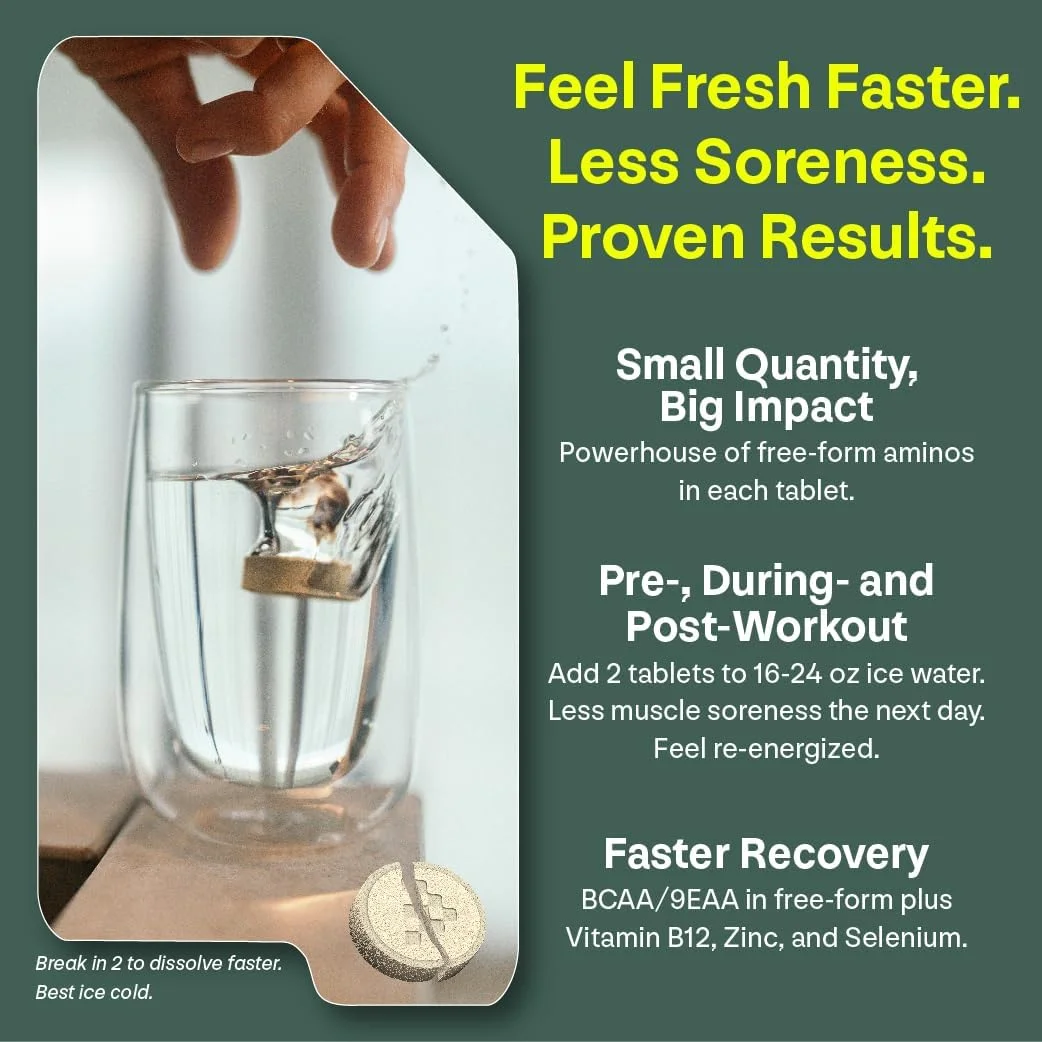 قرص های آمینو انرژی UNBROKEN حاوی تمام 9 آمینو اسید ضروری (EAA) و آمینو اسیدهای شاخه دار (BCAA) به شکل آزاد، مکمل آمینو اسید برای ریکاوری سریعتر و کاهش درد عضلانی، قبل و بعد از تمرین برای مردان و زنان، 10 سروینگ. طعم لیمو/لایم. قرص های آمینو انرژی UNBROKEN حاوی تمام 9 آمینو اسید ضروری (EAA) و آمینو اسیدهای شاخه دار (BCAA) به شکل آزاد، مکمل آمینو اسید برای ریکاوری سریعتر و کاهش درد عضلانی، قبل و بعد از تمرین برای مردان و زنان، 10 سروینگ. طعم لیمو/لایم.