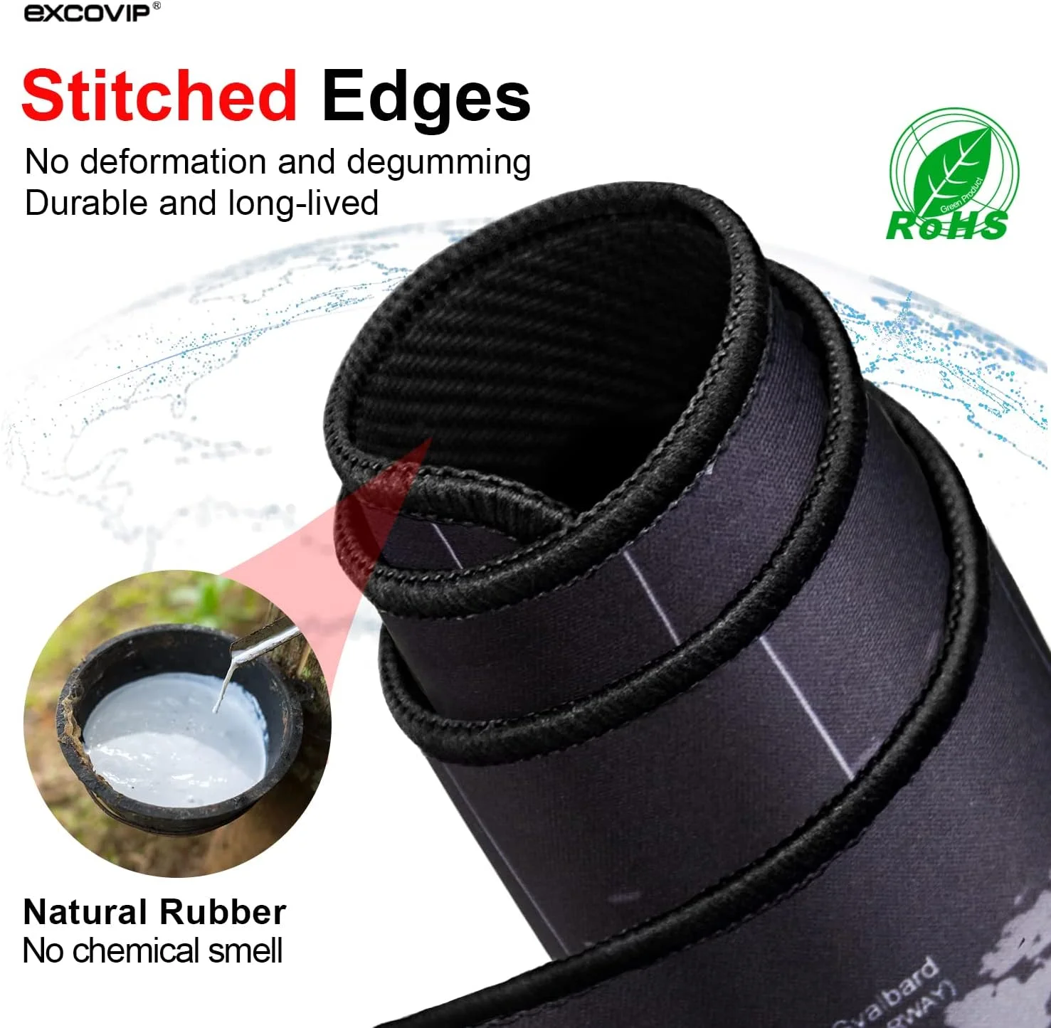 پد ماوس گیمینگ EXCOVIP سایز XXL، پد ماوس ضد لغزش 900x400 میلی متر، پد بزرگ رومیزی طرح نقشه جهان (نسخه ارتقا یافته) 9640