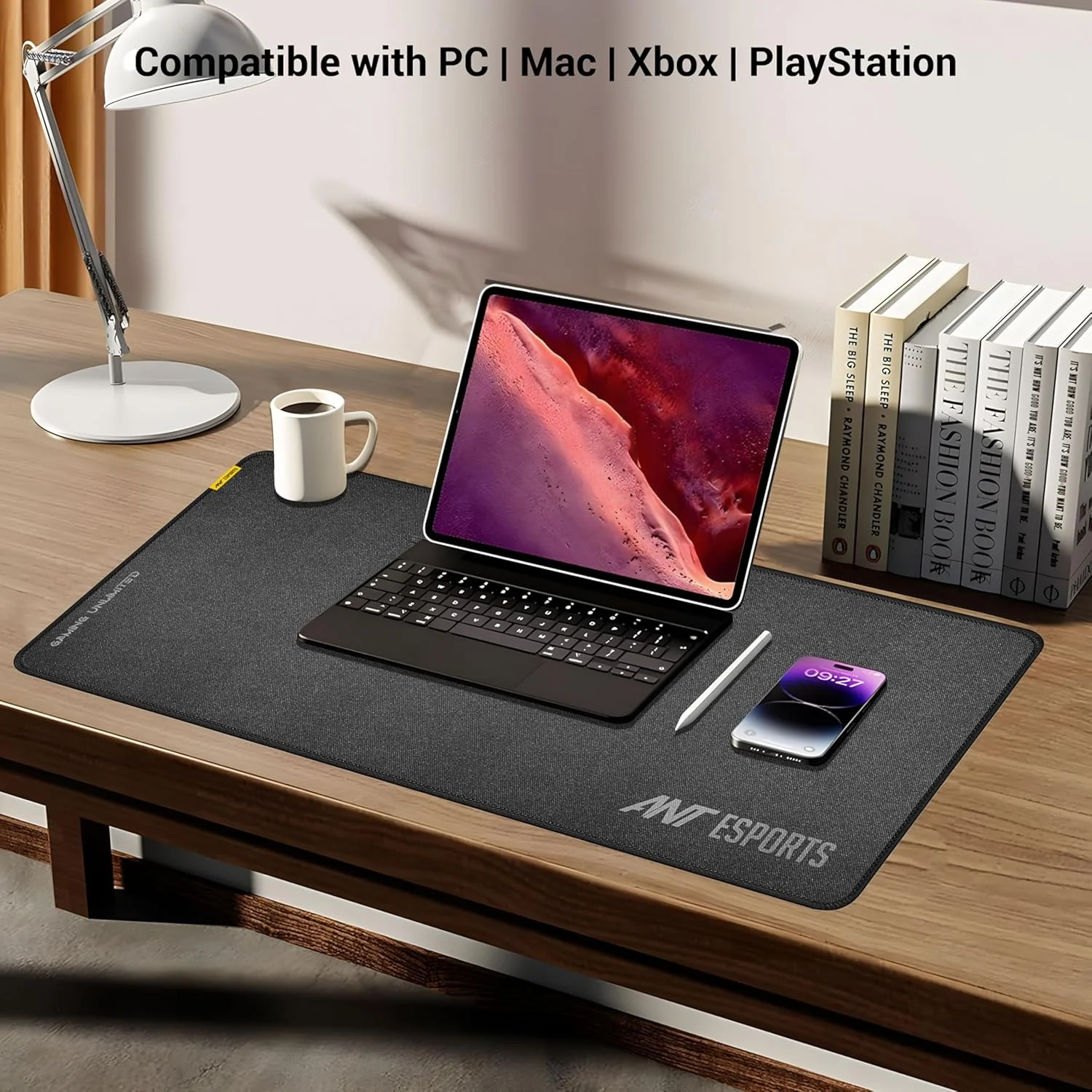 ماوس پد گیمینگ بزرگ Ant Esports MP290 - سطح میکروفایبر | پایه لاستیکی ضد لغزش | ضد ساییدگی و ضد آب | طراحی مینیمالیستی | جادار | دقت عالی ماوس پد گیمینگ بزرگ Ant Esports MP290 - سطح میکروفایبر | پایه لاستیکی ضد لغزش | ضد ساییدگی و ضد آب | طراحی مینیمالیستی | جادار | دقت عالی