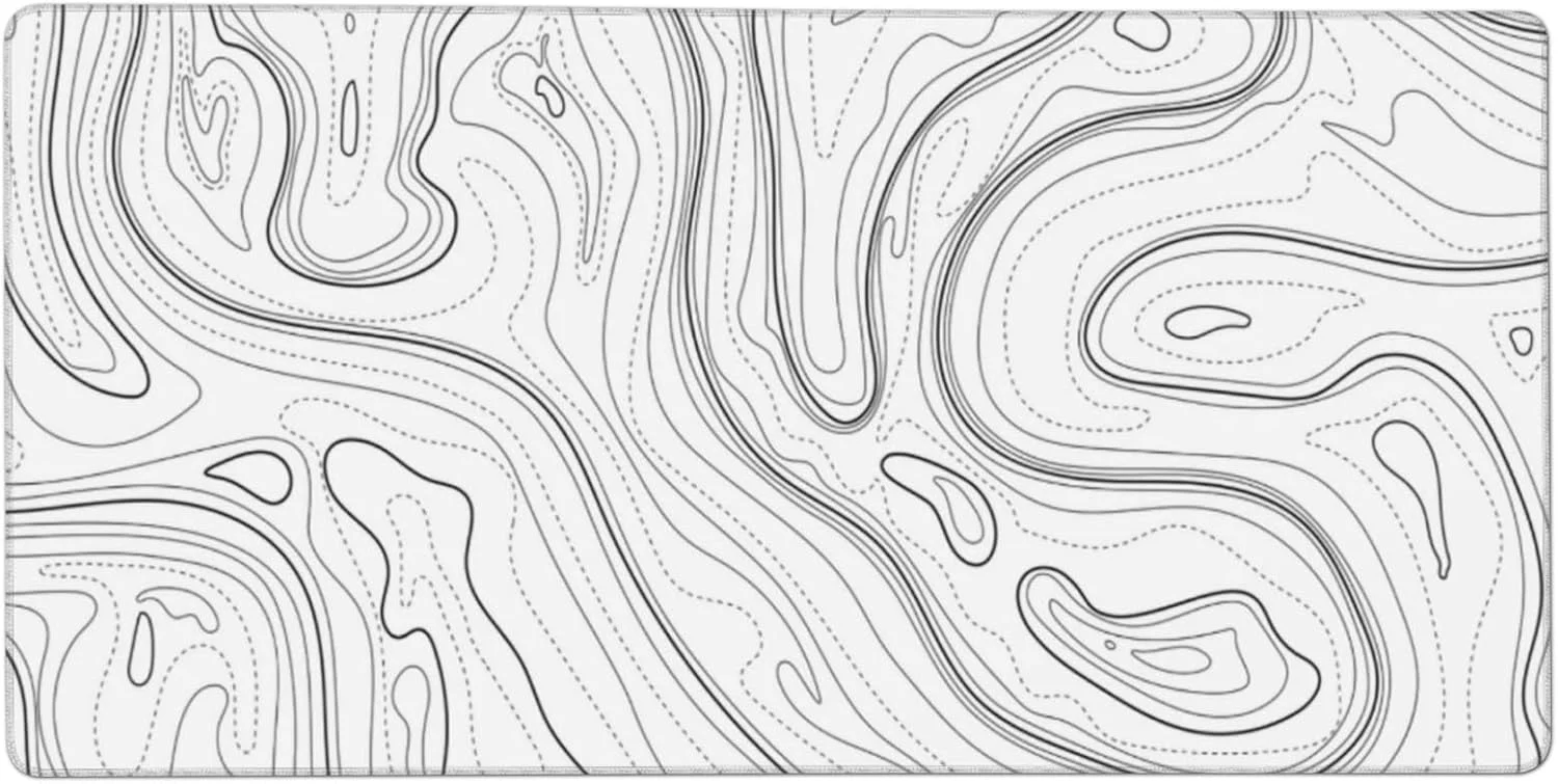 موس پد بزرگ AQQA Topographic 3XL - سایز خیلی بزرگ (122x60 سانتی متر) مناسب برای گیمینگ تمام میز - پد XXXXL خیلی بزرگ با پایه لاستیکی ضخیم ضد لغزش و طراحی ضد آب (مگا، سفید) موس پد بزرگ AQQA Topographic 3XL - سایز خیلی بزرگ (122x60 سانتی متر) مناسب برای گیمینگ تمام میز - پد XXXXL خیلی بزرگ با پایه لاستیکی ضخیم ضد لغزش و طراحی ضد آب (مگا، سفید)