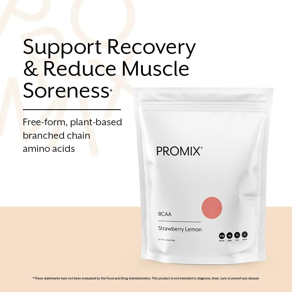 پودر انرژی بعد از تمرین Promix BCAA - 5 گرم BCAA میکرونیزه، بدون شکر، گیاهی، وگان، کتو - لیمو توت فرنگی - 30 سروینگ (بسته 1 عددی) پودر انرژی بعد از تمرین Promix BCAA - 5 گرم BCAA میکرونیزه، بدون شکر، گیاهی، وگان، کتو - لیمو توت فرنگی - 30 سروینگ (بسته 1 عددی)