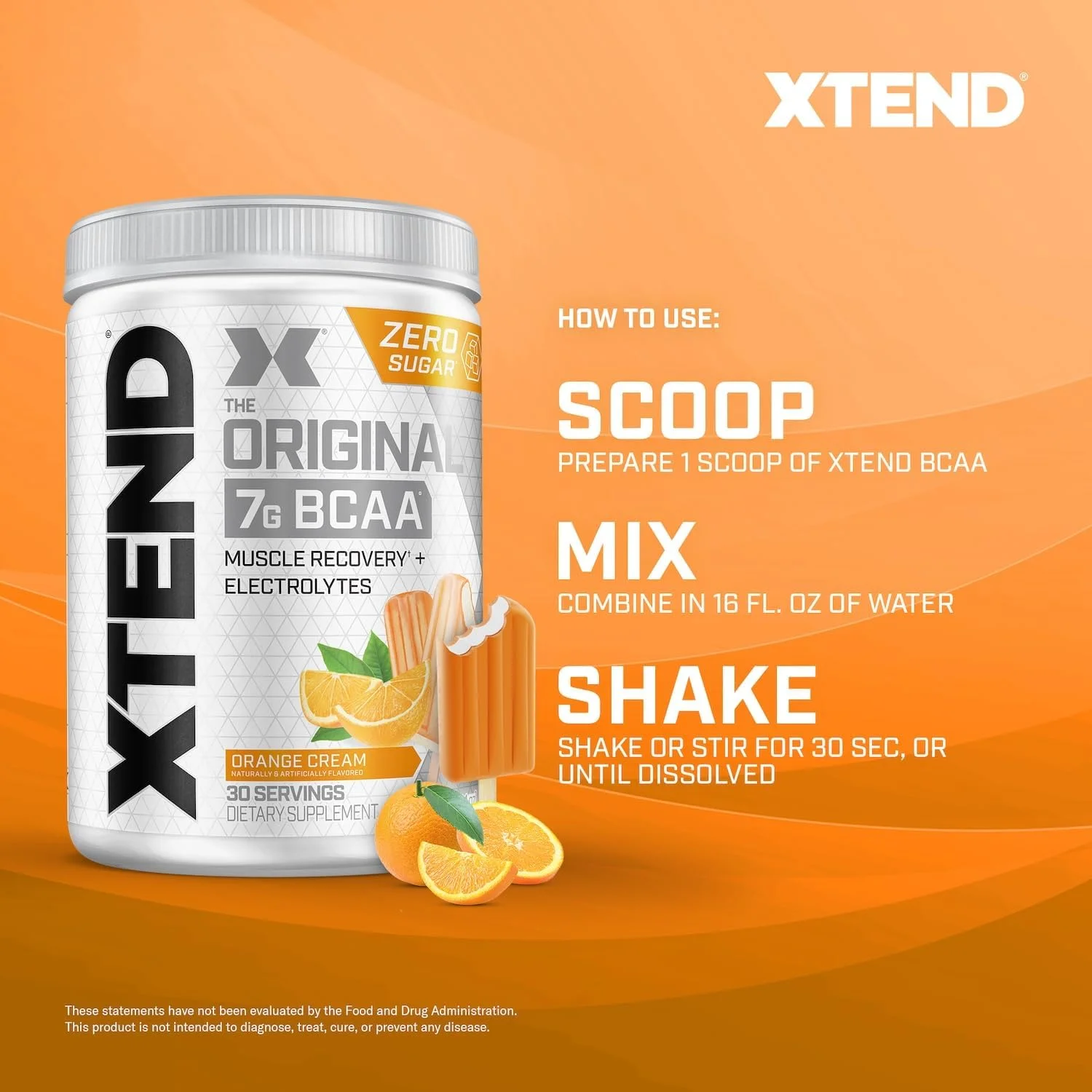 پودر بی سی ای ای اورجینال Xtend با طعم کرم پرتقالی | نوشیدنی بدون قند برای ریکاوری عضلات بعد از تمرین با آمینو اسیدها | 7 گرم بی سی ای ای برای مردان و زنان | 30 سروینگ پودر بی سی ای ای اورجینال Xtend با طعم کرم پرتقالی | نوشیدنی بدون قند برای ریکاوری عضلات بعد از تمرین با آمینو اسیدها | 7 گرم بی سی ای ای برای مردان و زنان | 30 سروینگ