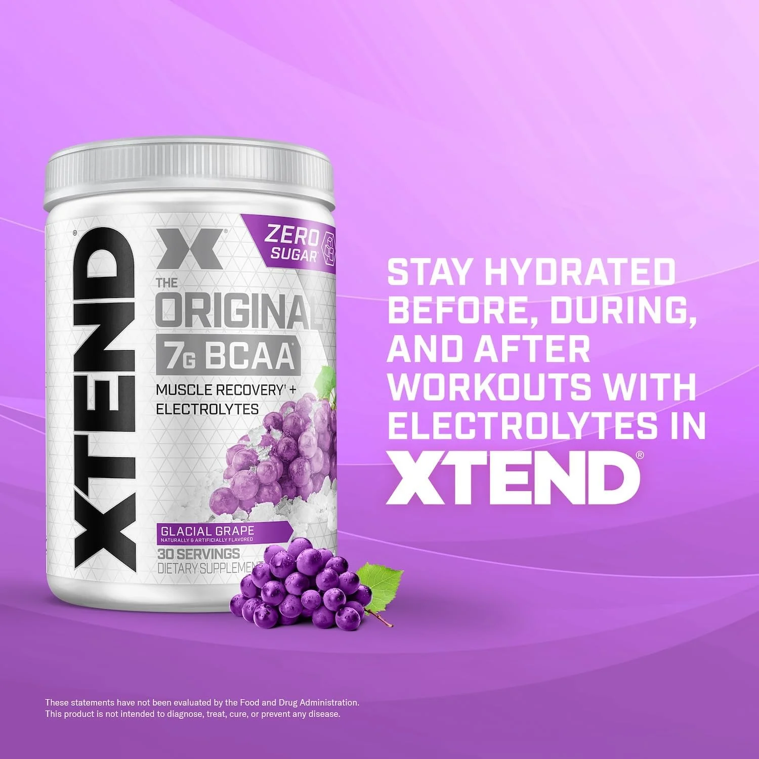 پودر BCAA اورجینال XTEND طعم انگور یخچالی، بدون کالری، بدون کربوهیدرات، بدون شکر، نوشیدنی ریکاوری عضلات بعد از تمرین با آمینو اسیدها، 7 گرم BCAA برای مردان و زنان، 30 سروینگ پودر BCAA اورجینال XTEND طعم انگور یخچالی، بدون کالری، بدون کربوهیدرات، بدون شکر، نوشیدنی ریکاوری عضلات بعد از تمرین با آمینو اسیدها، 7 گرم BCAA برای مردان و زنان، 30 سروینگ