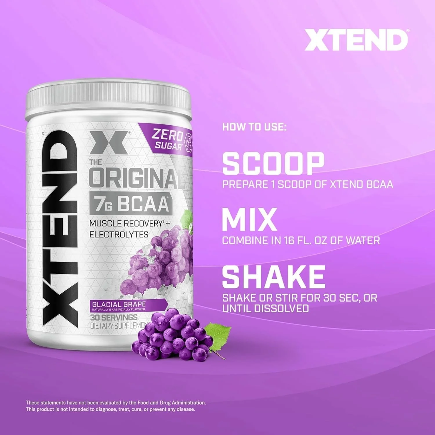 پودر BCAA اورجینال XTEND طعم انگور یخچالی، بدون کالری، بدون کربوهیدرات، بدون شکر، نوشیدنی ریکاوری عضلات بعد از تمرین با آمینو اسیدها، 7 گرم BCAA برای مردان و زنان، 30 سروینگ پودر BCAA اورجینال XTEND طعم انگور یخچالی، بدون کالری، بدون کربوهیدرات، بدون شکر، نوشیدنی ریکاوری عضلات بعد از تمرین با آمینو اسیدها، 7 گرم BCAA برای مردان و زنان، 30 سروینگ