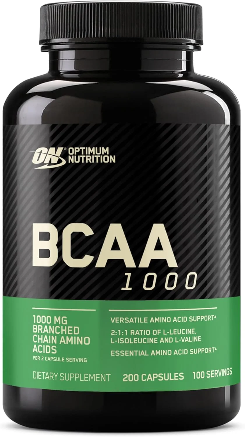 کپسول های آمینو اسید BCAA اپتیموم نوتریشن (1000 میلی گرم، 200 عدد)