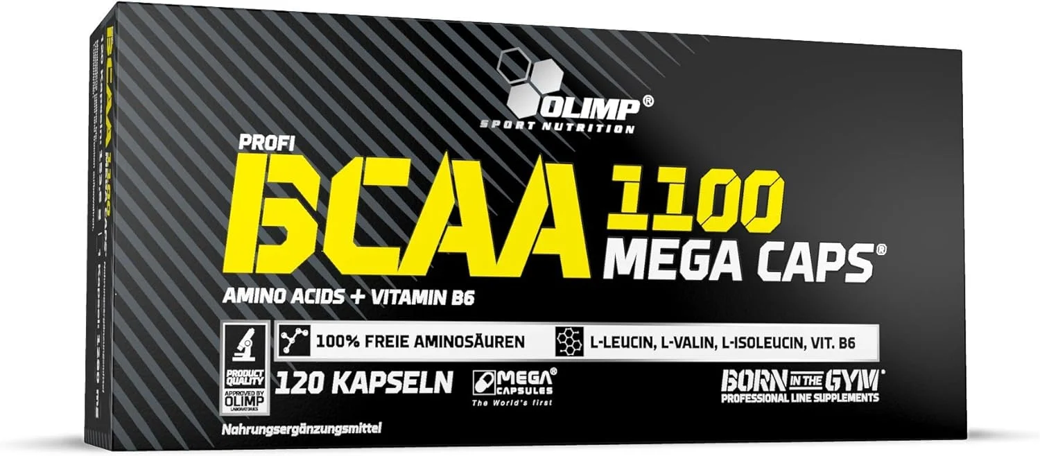 کپسول های آمینو اسید شاخه ای الیمپ اسپورت نوتریشن BCAA Mega Caps 1100، 120 عدد کپسول های آمینو اسید شاخه ای الیمپ اسپورت نوتریشن BCAA Mega Caps 1100، 120 عدد