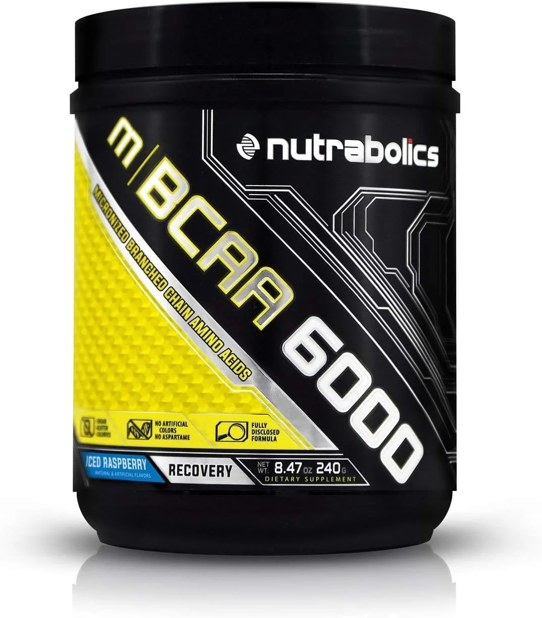 آمینو اسیدهای میکرونیزه ناترابولیکس m/BCAA 6000 | 240 گرم (30 سروینگ) | طعم تمشک با 3000 میلی گرم ال-لوسین آمینو اسیدهای میکرونیزه ناترابولیکس m/BCAA 6000 | 240 گرم (30 سروینگ) | طعم تمشک با 3000 میلی گرم ال-لوسین