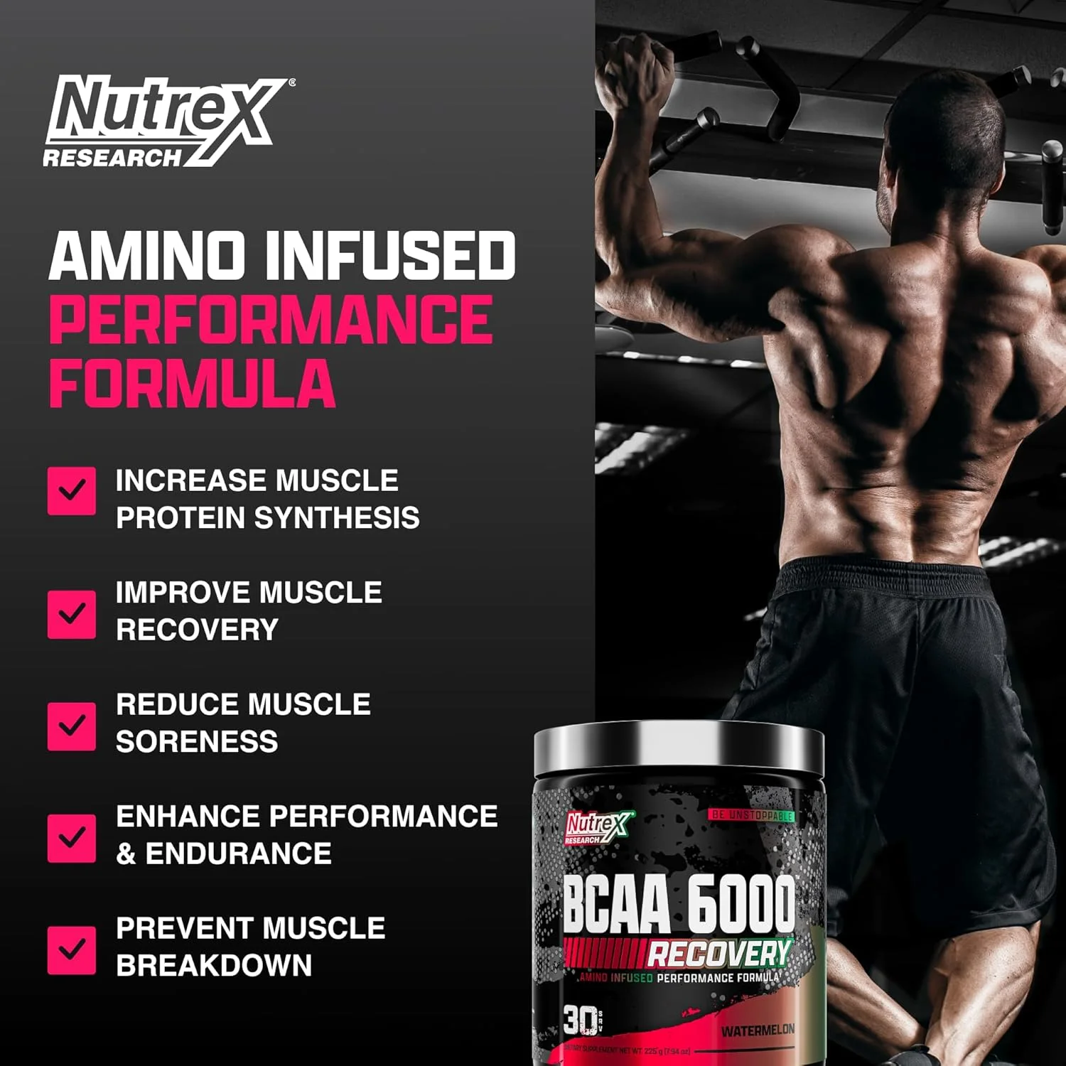 ناترکس ریسرچ - پودر BCAA 6000 آمینو اسید - 6 گرم مکمل اسیدهای آمینه BCAA برای ریکاوری بعد از تمرین و رشد عضلات - نوشیدنی ریکاوری انرژی آمینو (هندوانه - 30 سروینگ) ناترکس ریسرچ - پودر BCAA 6000 آمینو اسید - 6 گرم مکمل اسیدهای آمینه BCAA برای ریکاوری بعد از تمرین و رشد عضلات - نوشیدنی ریکاوری انرژی آمینو (هندوانه - 30 سروینگ)