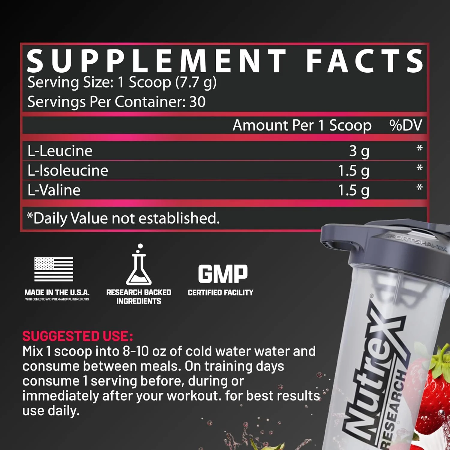 ناترکس ریسرچ - پودر BCAA 6000 آمینو اسید - 6 گرم مکمل آمینو اسید BCAA برای ریکاوری بعد از تمرین و رشد عضلات - نوشیدنی ریکاوری تمرین انرژی آمینو (پانچ میوه - 30 سروینگ) ناترکس ریسرچ - پودر BCAA 6000 آمینو اسید - 6 گرم مکمل آمینو اسید BCAA برای ریکاوری بعد از تمرین و رشد عضلات - نوشیدنی ریکاوری تمرین انرژی آمینو (پانچ میوه - 30 سروینگ)
