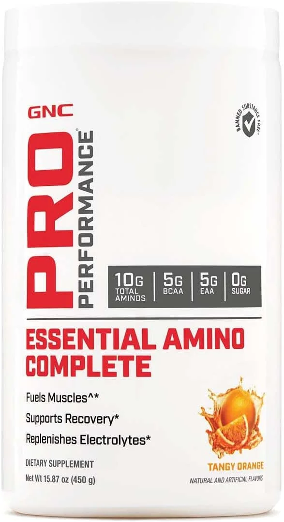 مکمل آمینو اسید ضروری GNC Pro Performance، طعم پرتقال تند، 30 سروینگ، پشتیبانی از ریکاوری عضلات مکمل آمینو اسید ضروری GNC Pro Performance، طعم پرتقال تند، 30 سروینگ، پشتیبانی از ریکاوری عضلات