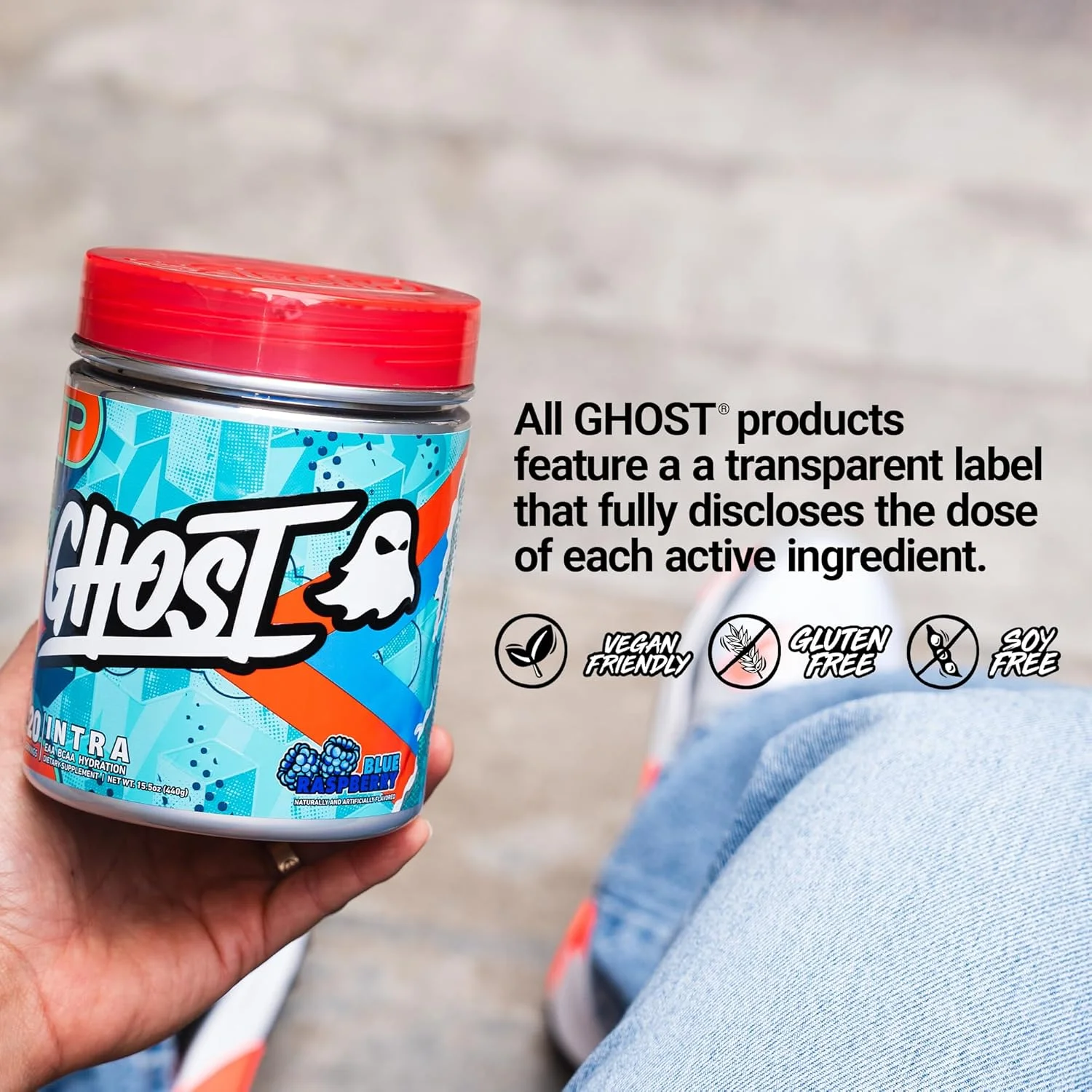 پودر تمرینات میان دوره ای GHOST - BCAAs، EAAs و آبرسانی - اسیدهای آمینه ضروری و شاخه دار، پشتیبانی از ریکاوری عضلات و تمرکز - پودرهای قبل، حین و بعد از تمرین (20 سروینگ، تمشک آبی) پودر تمرینات میان دوره ای GHOST - BCAAs، EAAs و آبرسانی - اسیدهای آمینه ضروری و شاخه دار، پشتیبانی از ریکاوری عضلات و تمرکز - پودرهای قبل، حین و بعد از تمرین (20 سروینگ، تمشک آبی)