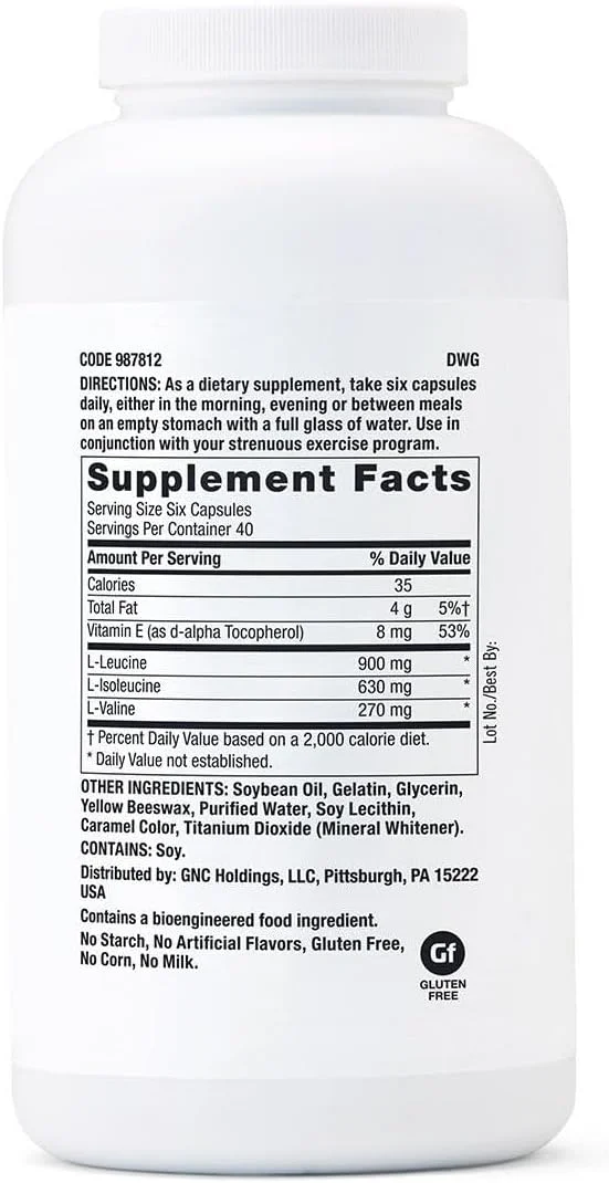 مکمل غذایی GNC Pro Performance Bcaa 1800 مکمل غذایی GNC Pro Performance Bcaa 1800