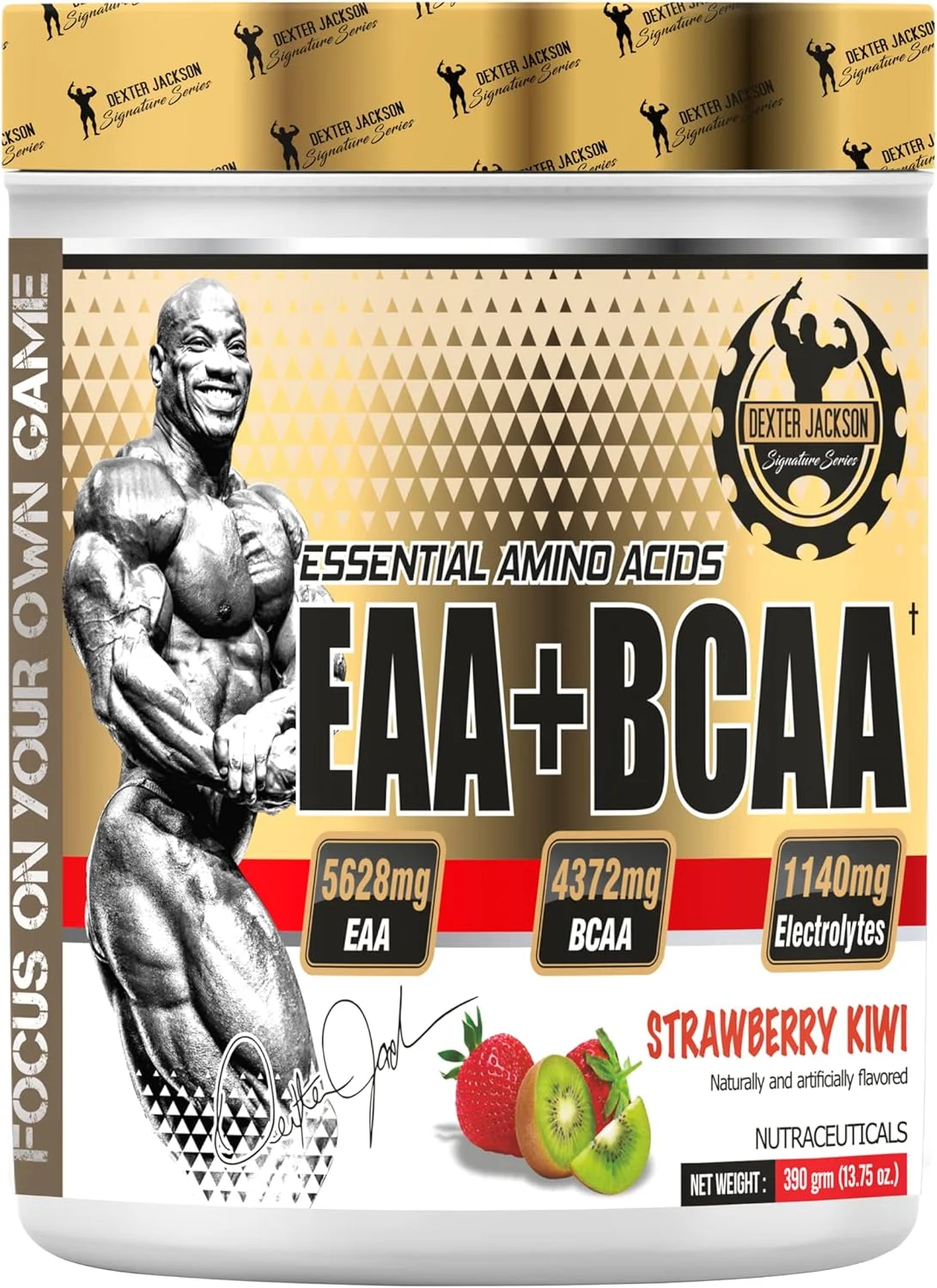 آمینو اسیدهای ضروری EAA+BCAA سری امضای دکستر جکسون (طعم توت فرنگی کیوی)