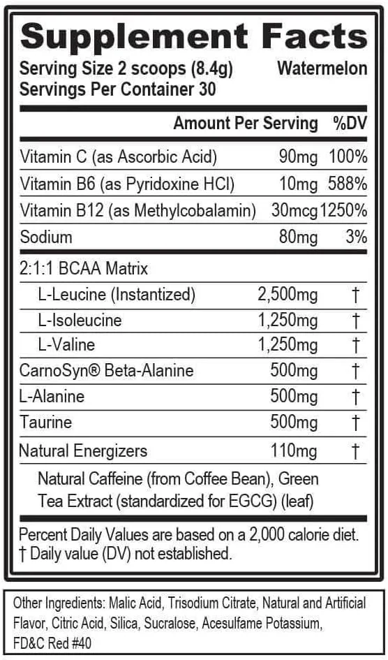 انرژی BCAA اولوشن نوتریشن - آمینو اسیدهای ضروری BCAA، ویتامین C، انرژیزاهای طبیعی برای عملکرد، پشتیبانی از سیستم ایمنی، عضلهسازی، ریکاوری، ویتامینهای B، قبل از تمرین، 30 سروینگ، هندوانه انرژی BCAA اولوشن نوتریشن - آمینو اسیدهای ضروری BCAA، ویتامین C، انرژیزاهای طبیعی برای عملکرد، پشتیبانی از سیستم ایمنی، عضلهسازی، ریکاوری، ویتامینهای B، قبل از تمرین، 30 سروینگ، هندوانه