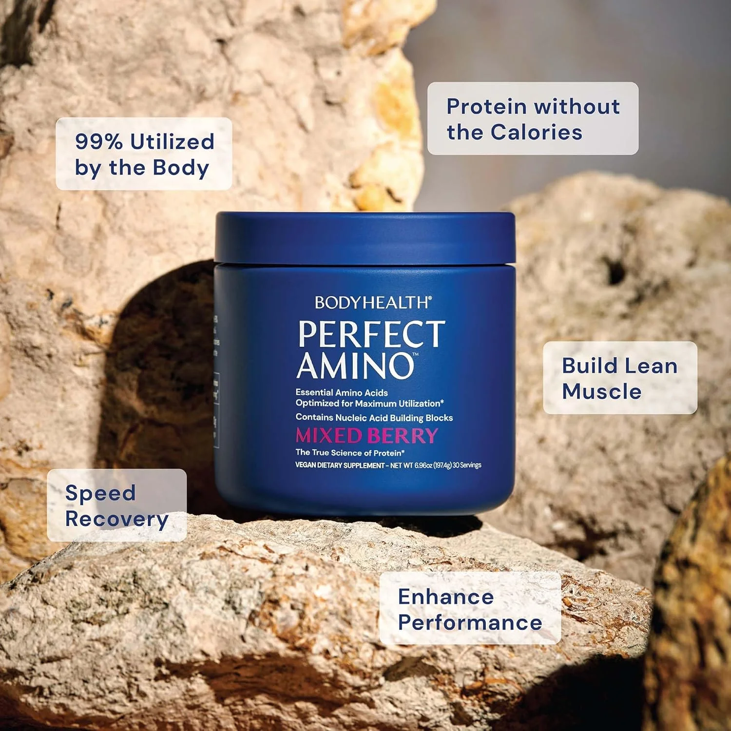 پودر آمینو اسید ترکیبی توت بادی هلث پرفکت آمینو (30 سروینگ) بهترین نوشیدنی ریکاوری قبل/بعد از تمرین، مکمل انرژی 8 اسید آمینه ضروری با 50% BCAA، 100% ارگانیک، 99% جذب پودر آمینو اسید ترکیبی توت بادی هلث پرفکت آمینو (30 سروینگ) بهترین نوشیدنی ریکاوری قبل/بعد از تمرین، مکمل انرژی 8 اسید آمینه ضروری با 50% BCAA، 100% ارگانیک، 99% جذب