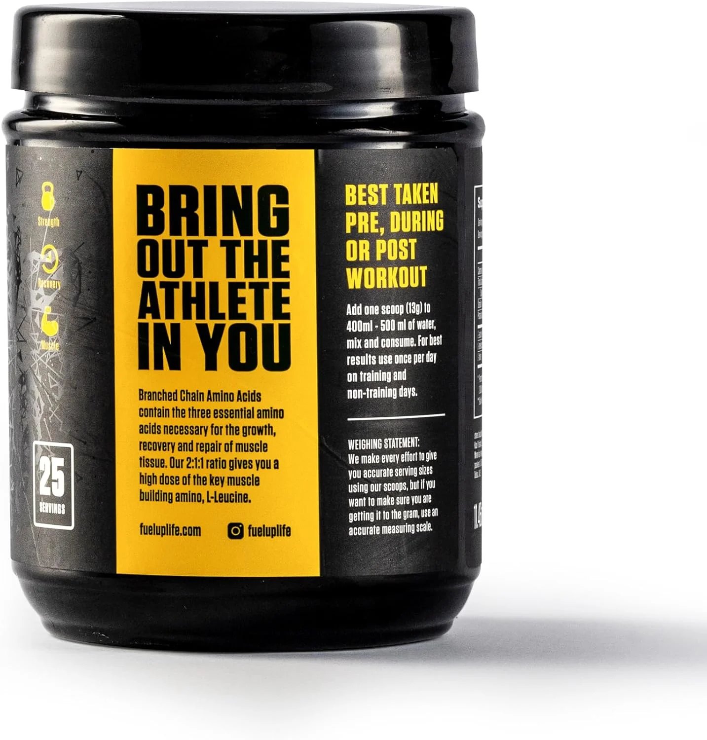 مکمل BCAA برای رشد و ریکاوری عضلات | نسبت 2:1:1 | 10 گرم BCAA در هر وعده | طعم پانچ میوه | پشتیبانی قبل، حین و بعد از تمرین | 25 وعده | سوخت رسانی توسط Kcal مکمل BCAA برای رشد و ریکاوری عضلات | نسبت 2:1:1 | 10 گرم BCAA در هر وعده | طعم پانچ میوه | پشتیبانی قبل، حین و بعد از تمرین | 25 وعده | سوخت رسانی توسط Kcal