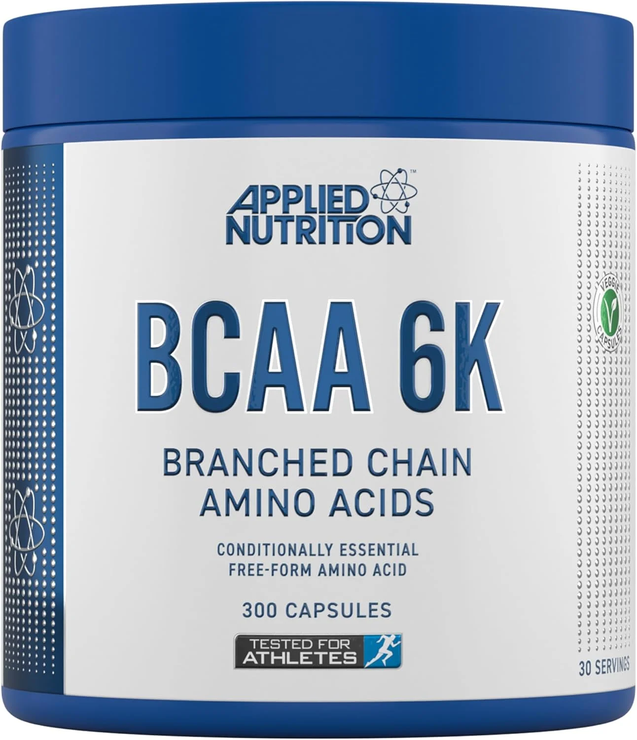کپسول های آمینو اسید شاخه دار 6000 میلی گرم اپلاید نوتریشن - آمینو اسیدهای شاخه دار BCAA 6K، لوسین، ایزولوسین و والین، برای استقامت، عملکرد و ریکاوری، وگان (300 قرص - 30 سروینگ)
