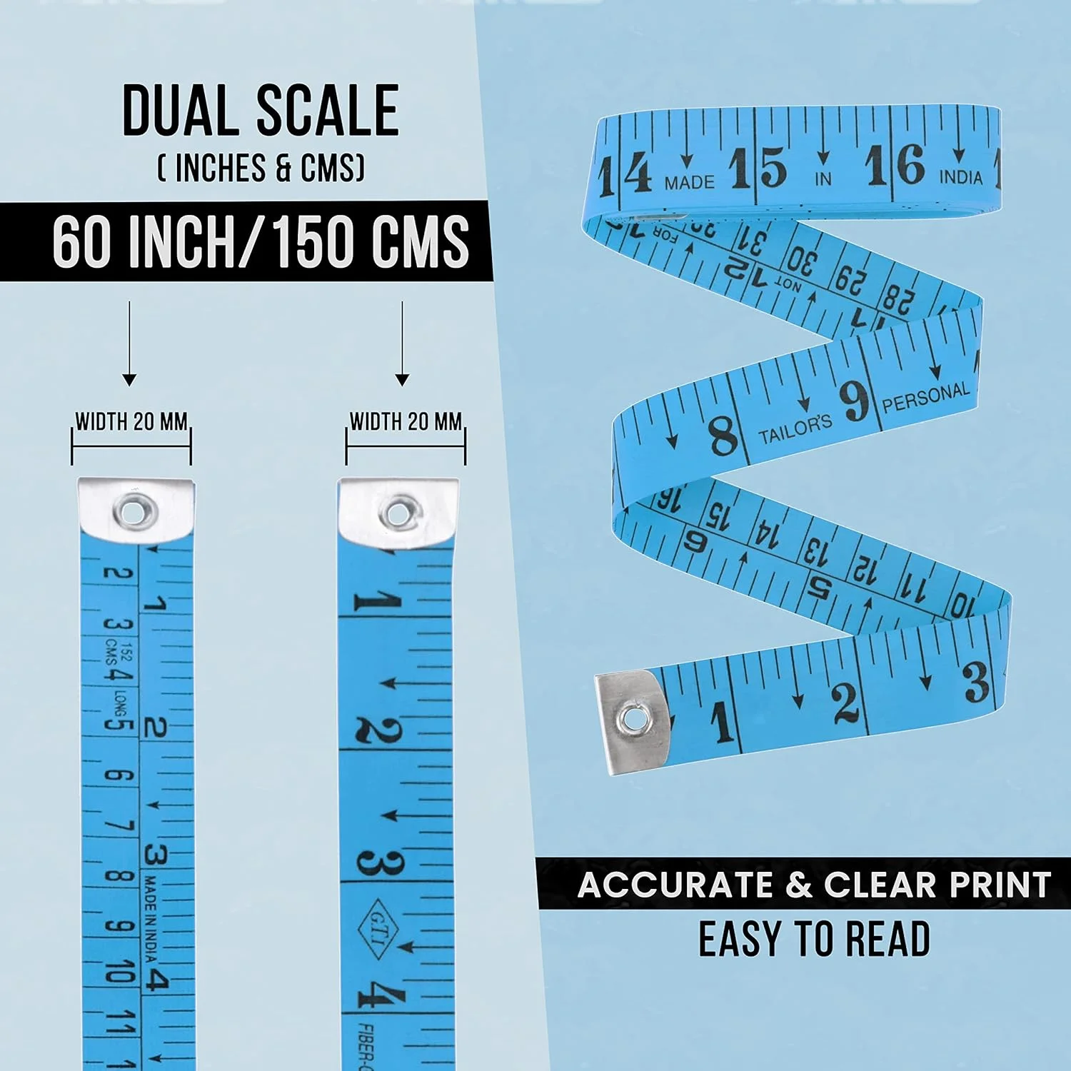 بسته 2 عددی متر خیاطی انعطاف پذیر یونایتد پرایم، متر دقیق با مقیاس دوگانه استاندارد و متریک، متر نرم برای بدن، خیاطی، کاهش وزن، خط کش صنایع دستی 150 سانتی متر / 60 اینچ بسته 2 عددی متر خیاطی انعطاف پذیر یونایتد پرایم، متر دقیق با مقیاس دوگانه استاندارد و متریک، متر نرم برای بدن، خیاطی، کاهش وزن، خط کش صنایع دستی 150 سانتی متر / 60 اینچ