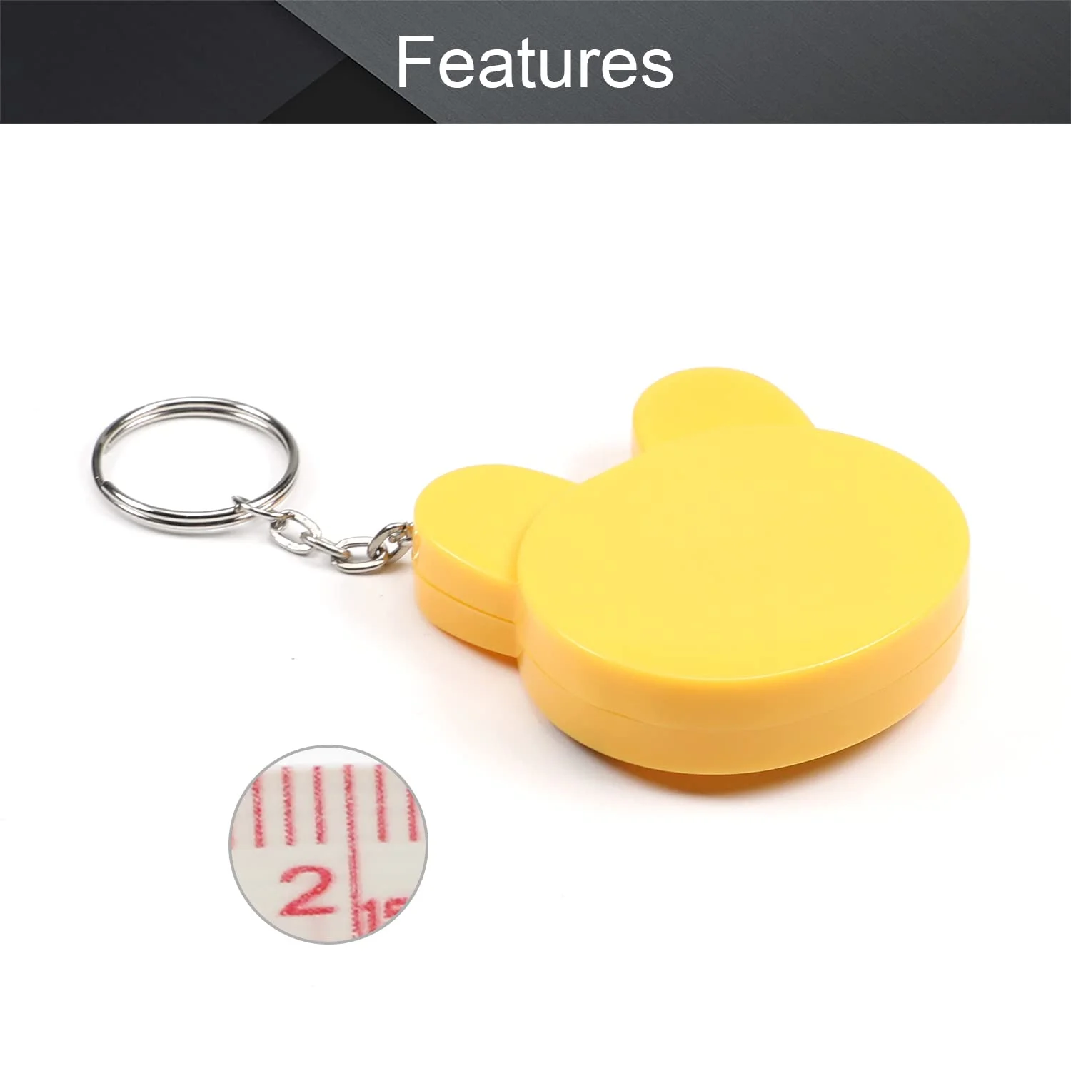 متر خیاطی کارتونی زرد Utoolmart به طول 1.5 متر، متر اندازه گیری جمع شونده نرم دو طرفه برای خیاطی، 1 عدد متر خیاطی کارتونی زرد Utoolmart به طول 1.5 متر، متر اندازه گیری جمع شونده نرم دو طرفه برای خیاطی، 1 عدد