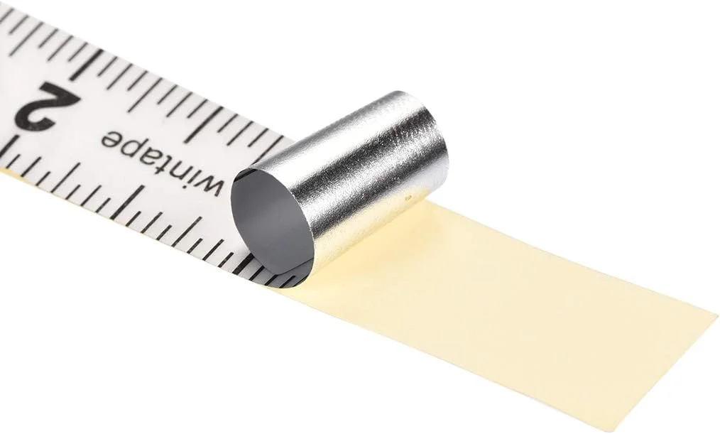 نوار اندازه گیری چسبی uxcell، 24 اینچ، نوار اندازه گیری پوست کنده و چسبنده، مقیاس اینچی برای میز کار، 2 عدد