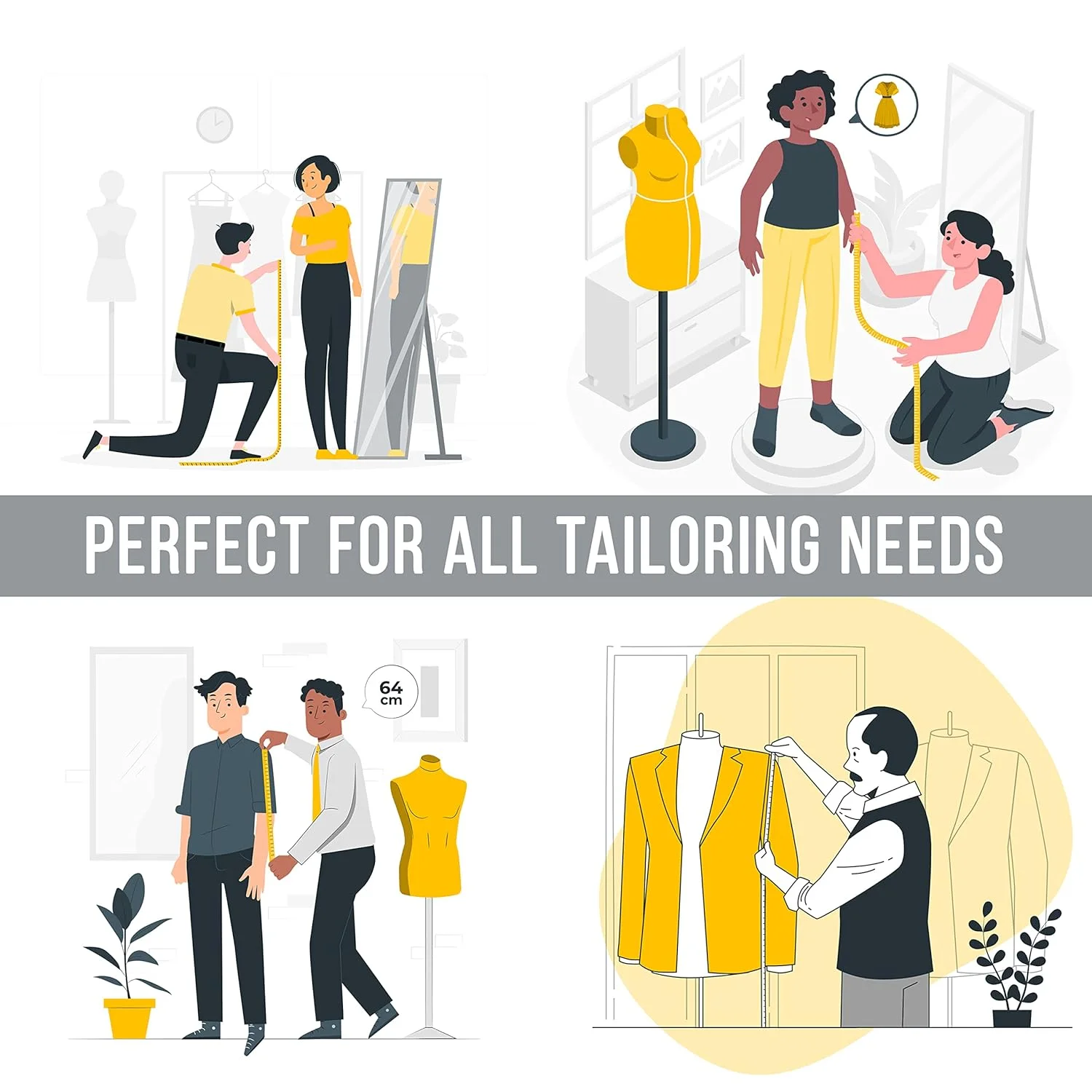 بسته 2 عددی متر خیاطی انعطاف پذیر یونایتد پرایم، متر دقیق با مقیاس دوگانه استاندارد و متریک، متر نرم برای بدن، خیاطی، کاهش وزن، خط کش صنایع دستی 150 سانتی متر / 60 اینچ بسته 2 عددی متر خیاطی انعطاف پذیر یونایتد پرایم، متر دقیق با مقیاس دوگانه استاندارد و متریک، متر نرم برای بدن، خیاطی، کاهش وزن، خط کش صنایع دستی 150 سانتی متر / 60 اینچ