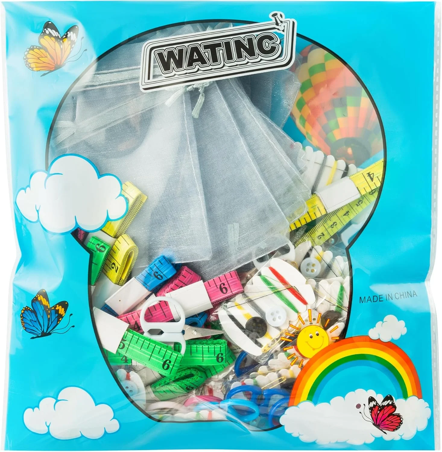 جعبه خیاطی مسافرتی کودک واتینک 144 تکه، کیت خیاطی کوچک و ساده و کاربردی برای تعمیر نخ، کیت اضطراری با متر نواری و خط کش، کیت اضطراری مینی برای کیسه های هدیه خوش آمد گویی کلاس درس کودکان جعبه خیاطی مسافرتی کودک واتینک 144 تکه، کیت خیاطی کوچک و ساده و کاربردی برای تعمیر نخ، کیت اضطراری با متر نواری و خط کش، کیت اضطراری مینی برای کیسه های هدیه خوش آمد گویی کلاس درس کودکان