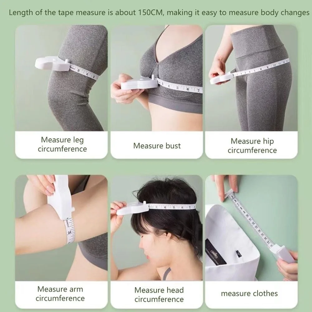 متر نواری دو طرفه بدن UBCEOPLK، 1.5 متری/60 اینچی جمع شونده، دارای دکمه فشاری برای جمع کردن و سیستم قفل پین، طراحی قابل حمل برای اندازه گیری بازو، ران، سینه، کمر، باسن (مشکی) متر نواری دو طرفه بدن UBCEOPLK، 1.5 متری/60 اینچی جمع شونده، دارای دکمه فشاری برای جمع کردن و سیستم قفل پین، طراحی قابل حمل برای اندازه گیری بازو، ران، سینه، کمر، باسن (مشکی)