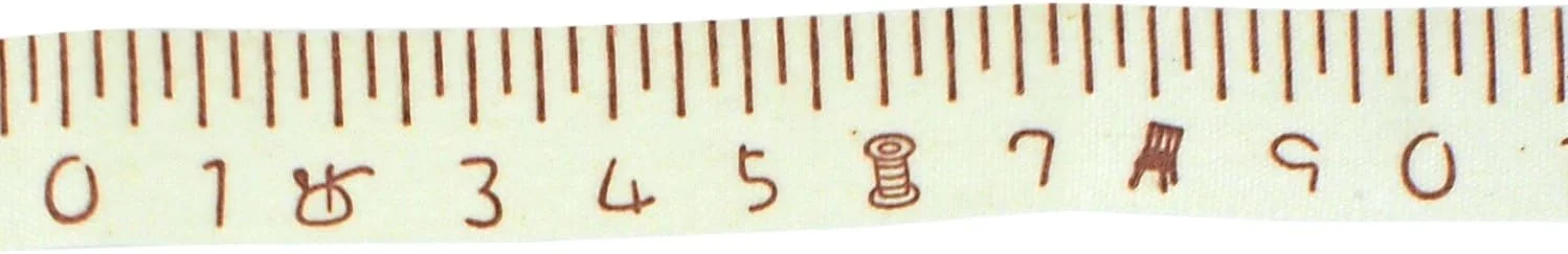 نوار اندازه گیری پارچه ای Trimweaver TW-58-FABRIC-TAPE-MEASURING-TAPE-2YD با طرح چاپی، عرض 5/8 اینچ